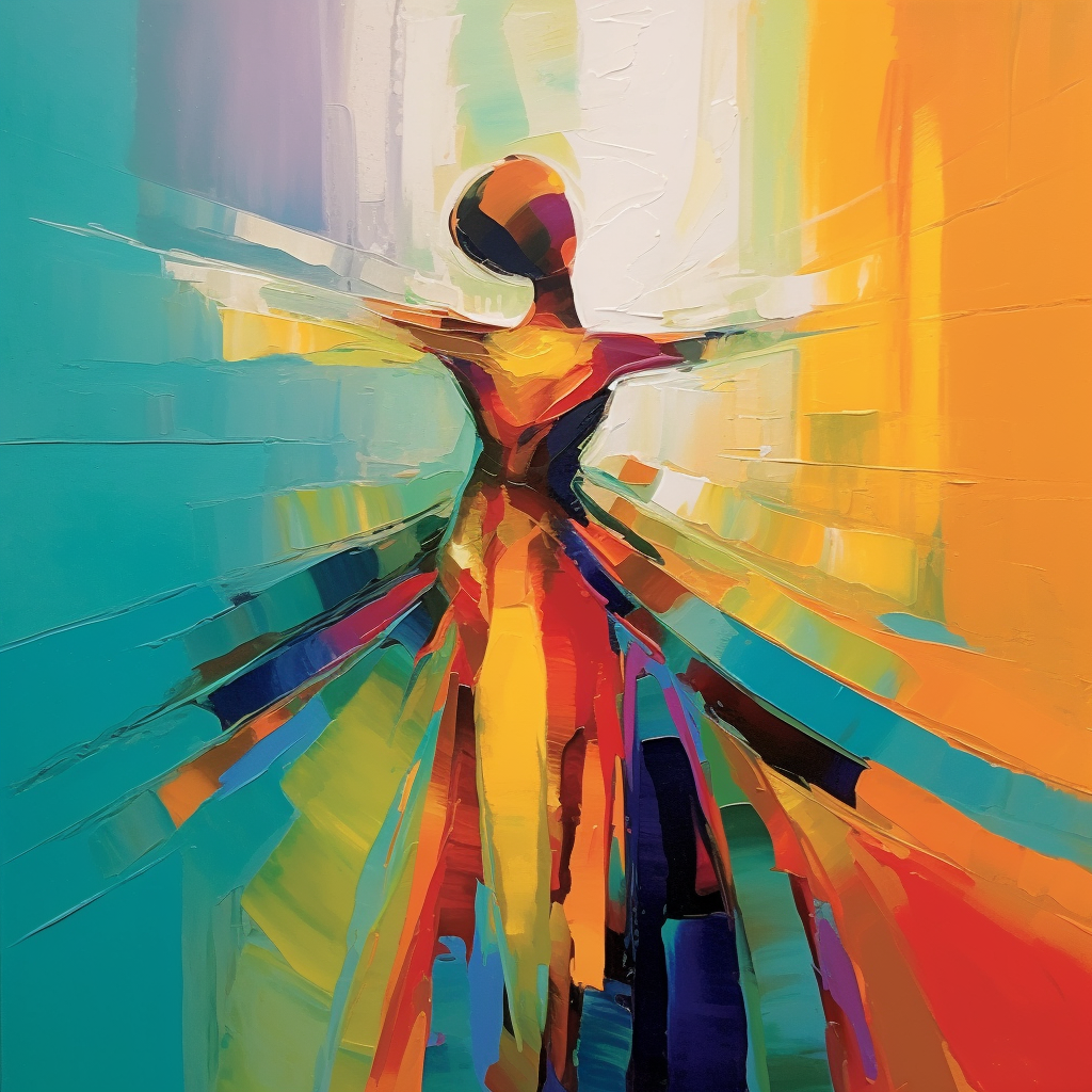 Wall Art Palette Vibrant Abstract Dynamic
