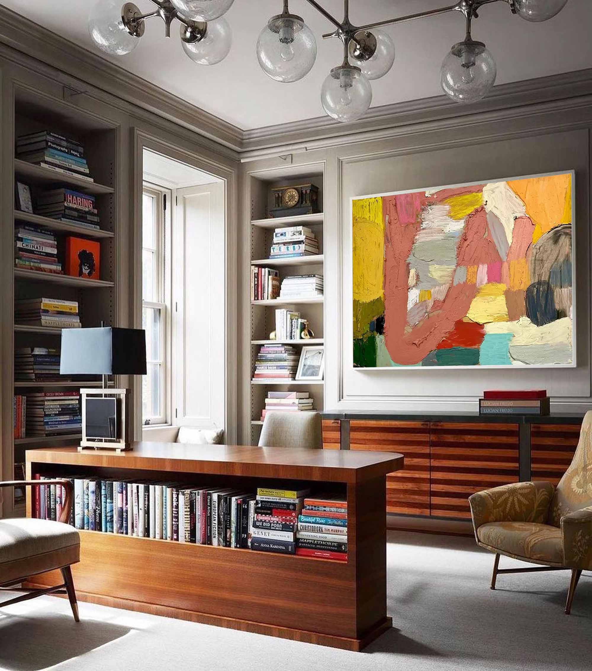 Wall Art Abstract Energetic Modern Playful