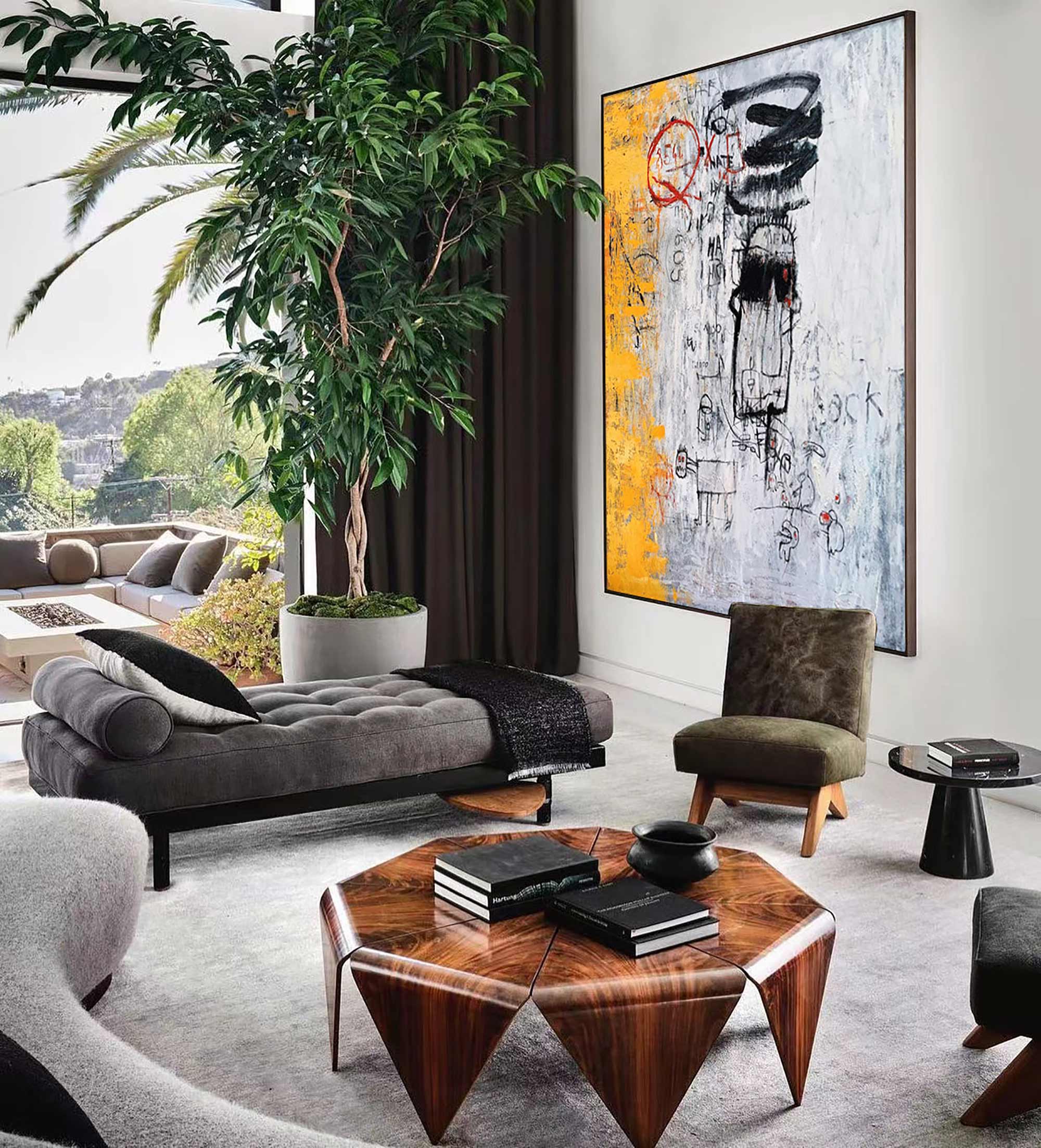 Wall Art Abstract Graffiti Modern Sketchy