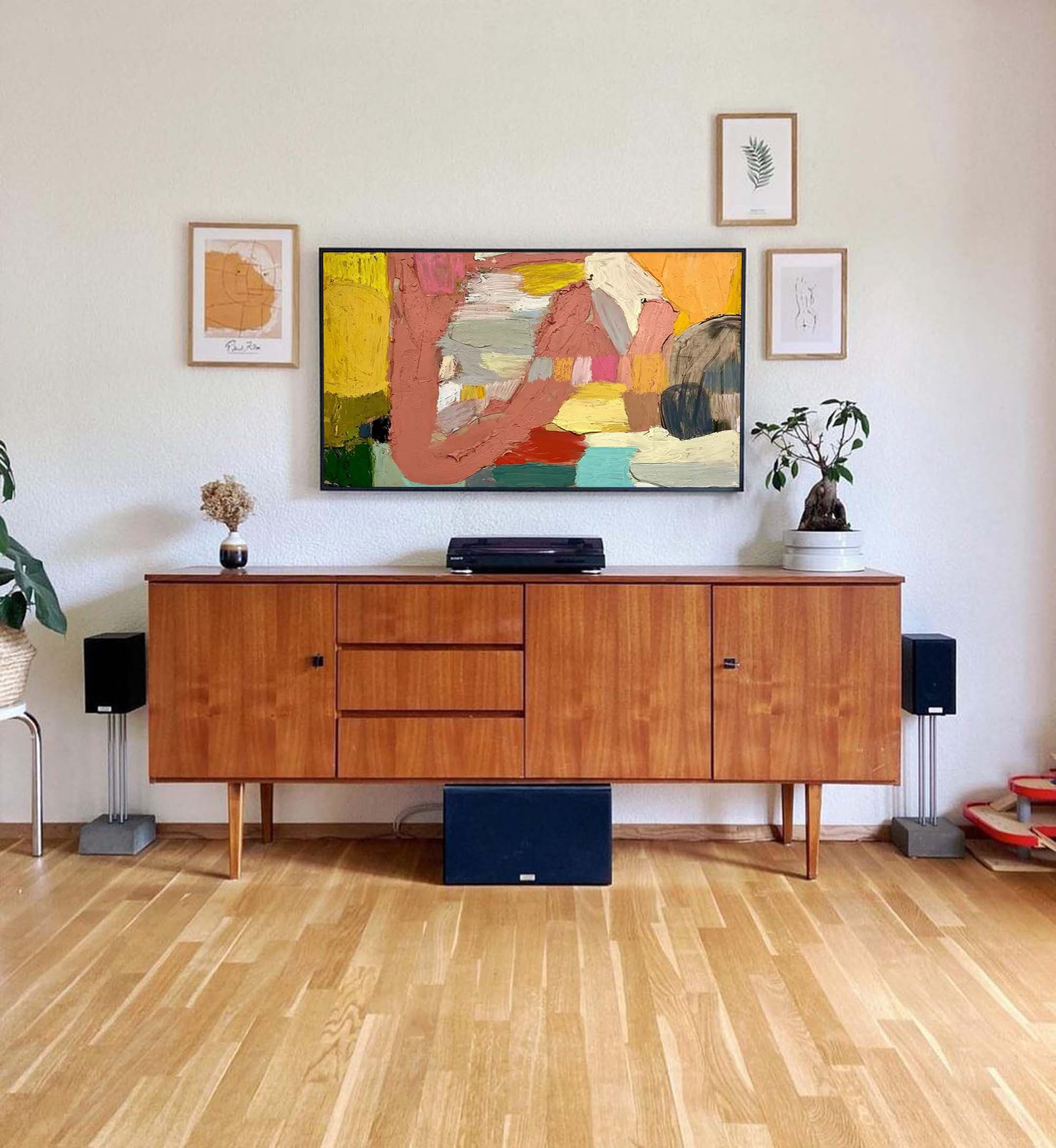 Wall Art Abstract Energetic Modern Playful