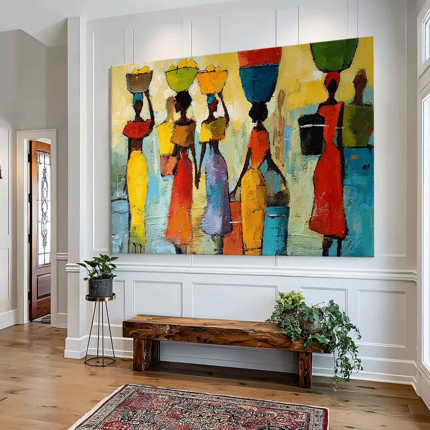 Wall Art Vibrant People Lively Cultural Tribal