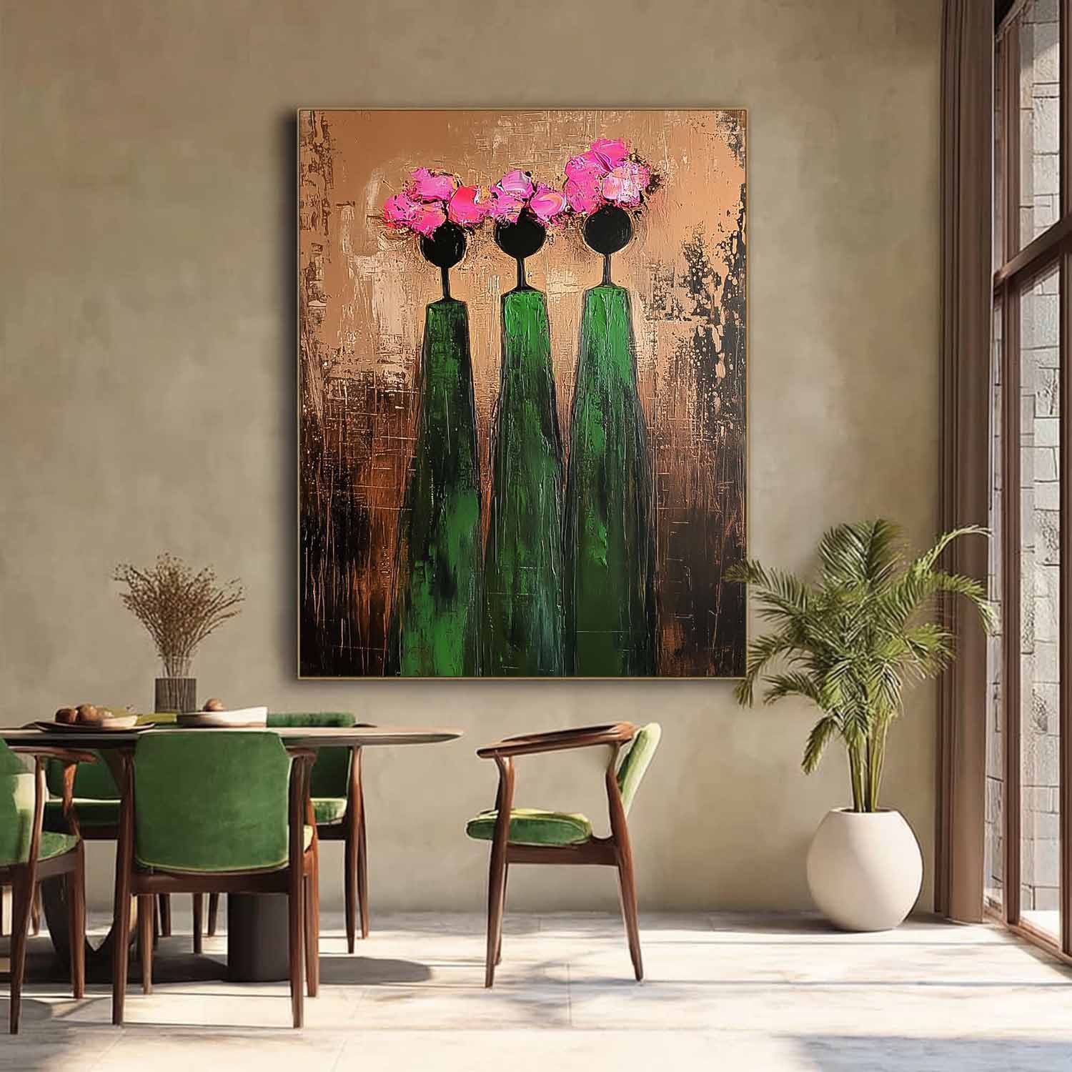 Wall Art People Retro Contemporary Abstract