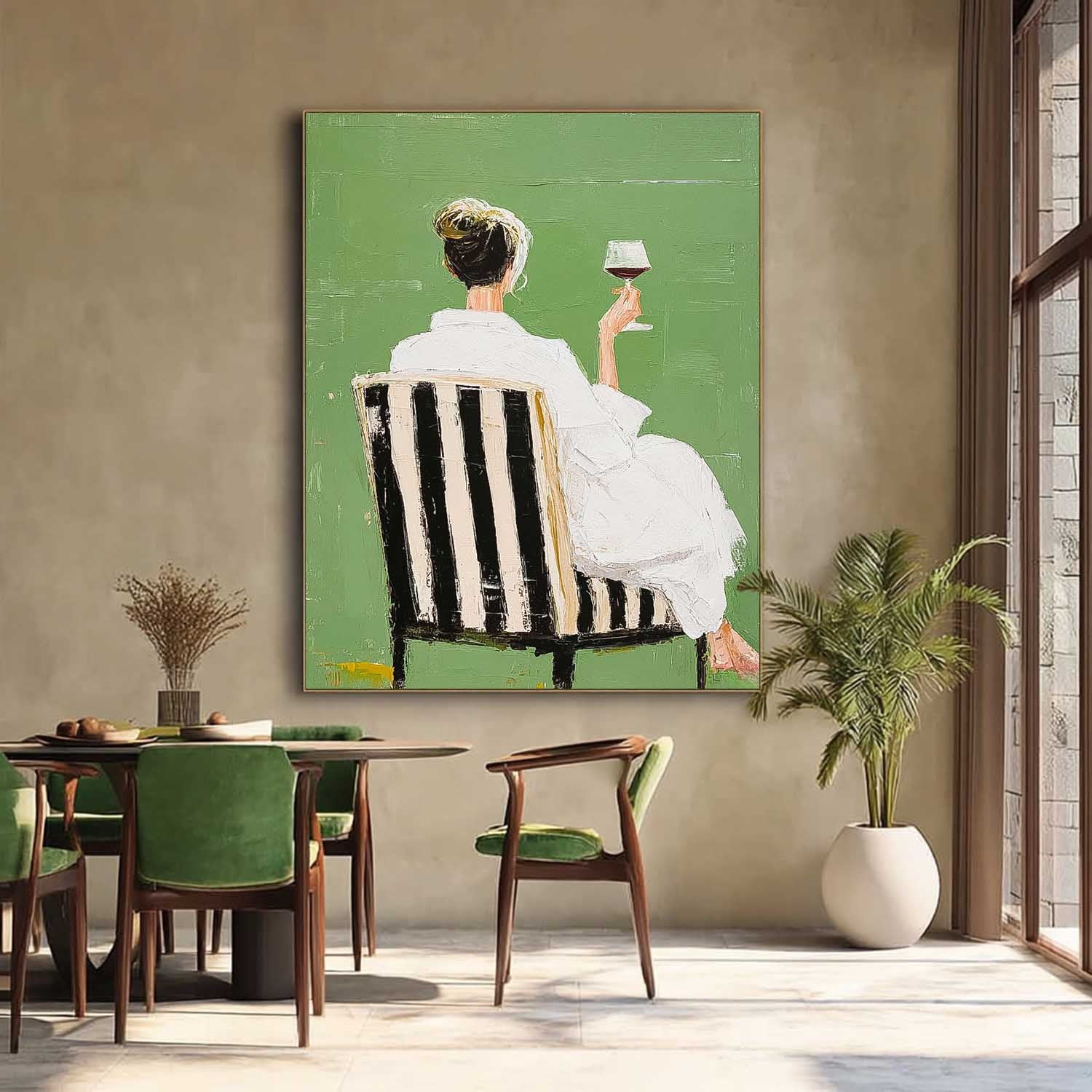 Wall Art People Retro Warm Contemporary Fashion