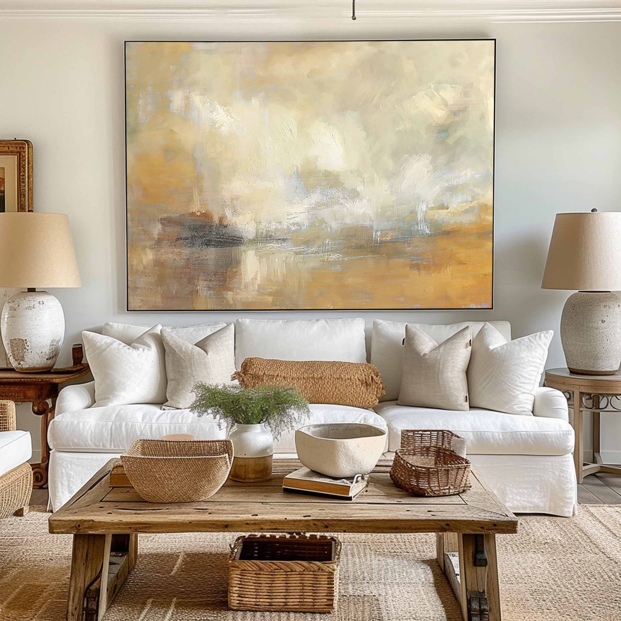 Seascape Abstract Painting ABSH22 - Neutralighting