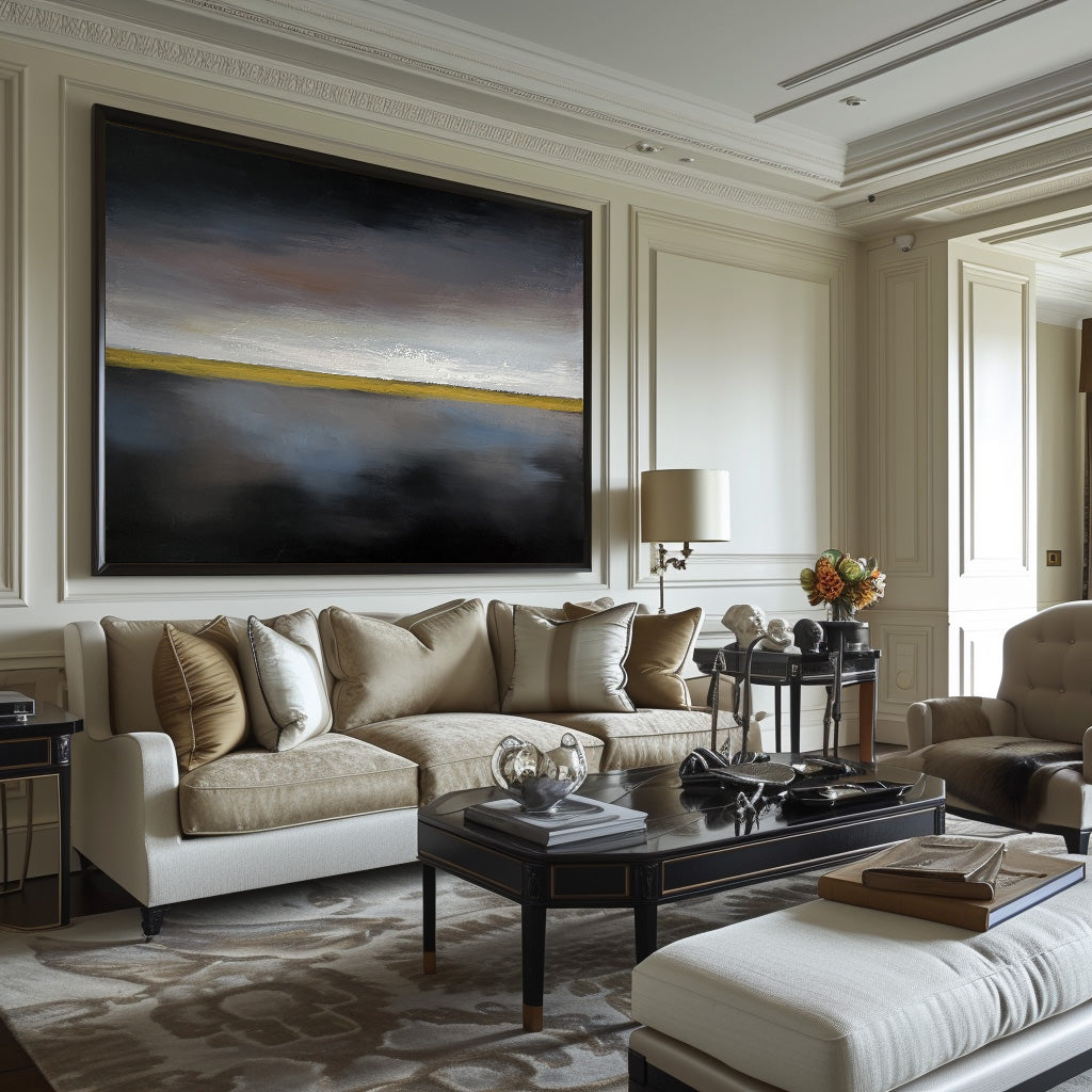 Black Abstract Painting ABAH82 - Neutralighting