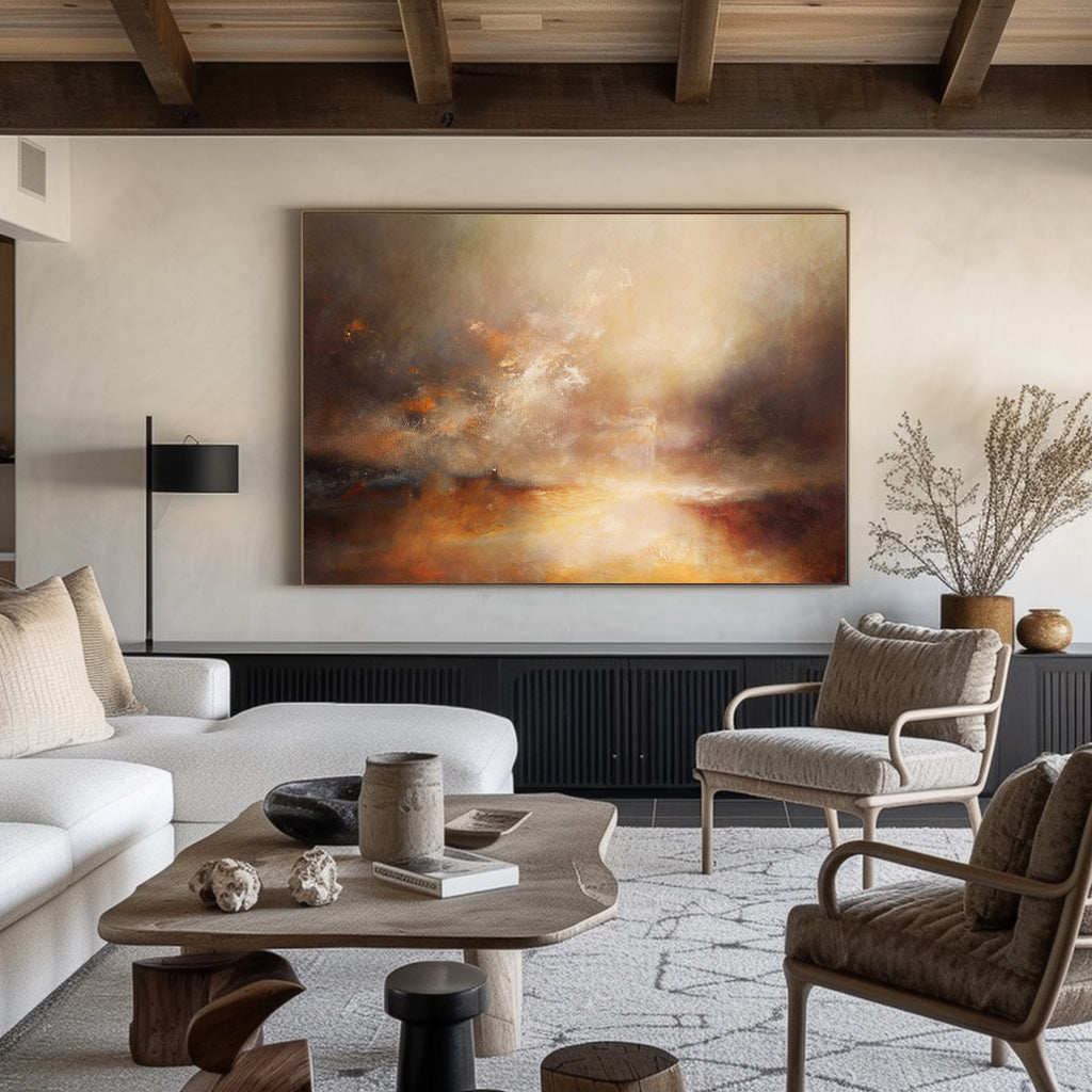 Abstract Costal Painting ABLH07 - Neutralighting