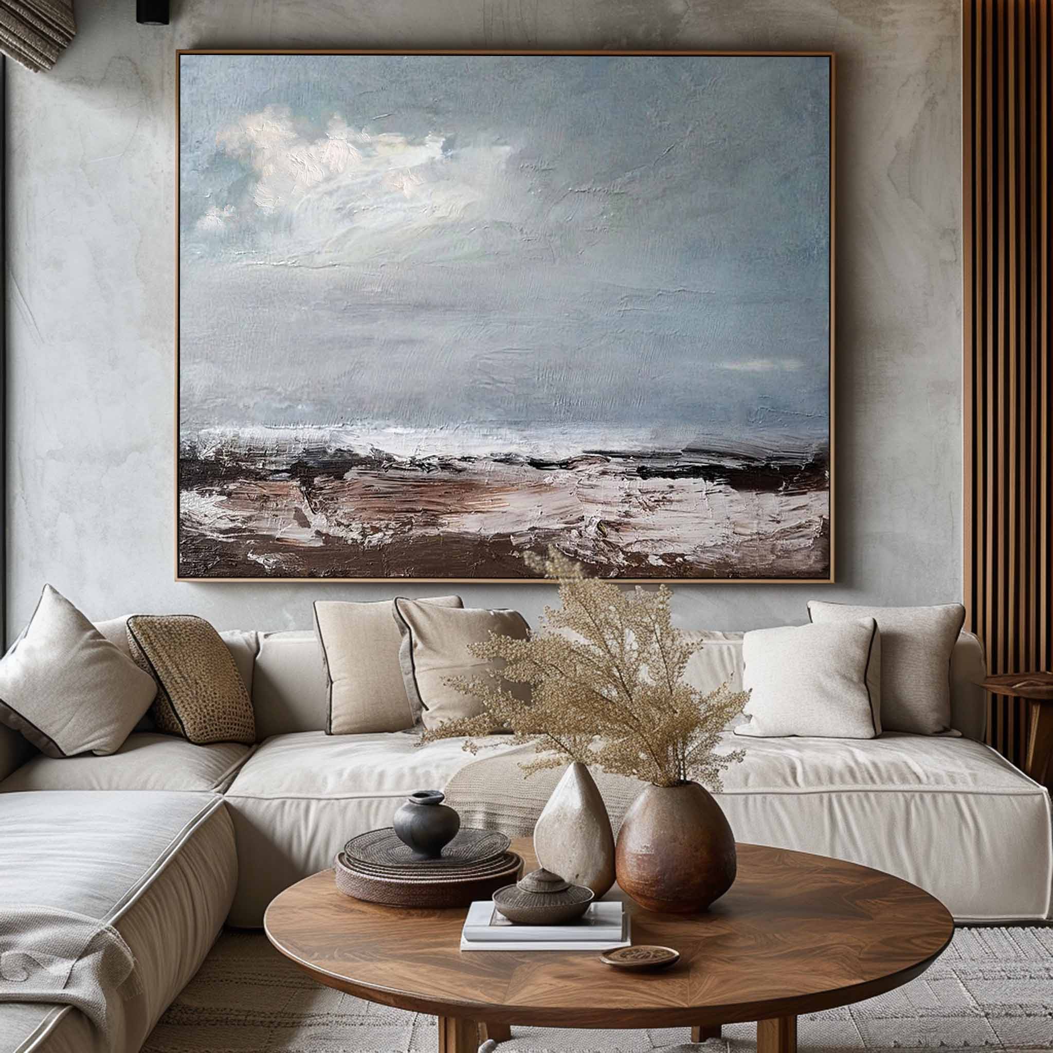 Seaside Scenery Abstract Painting #ABSH15