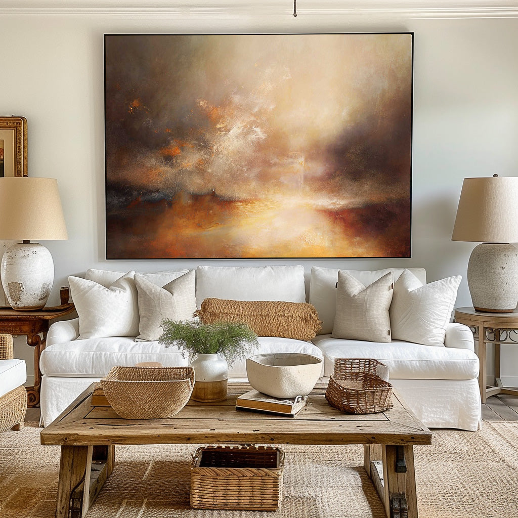 Abstract Costal Painting ABLH07 - Neutralighting