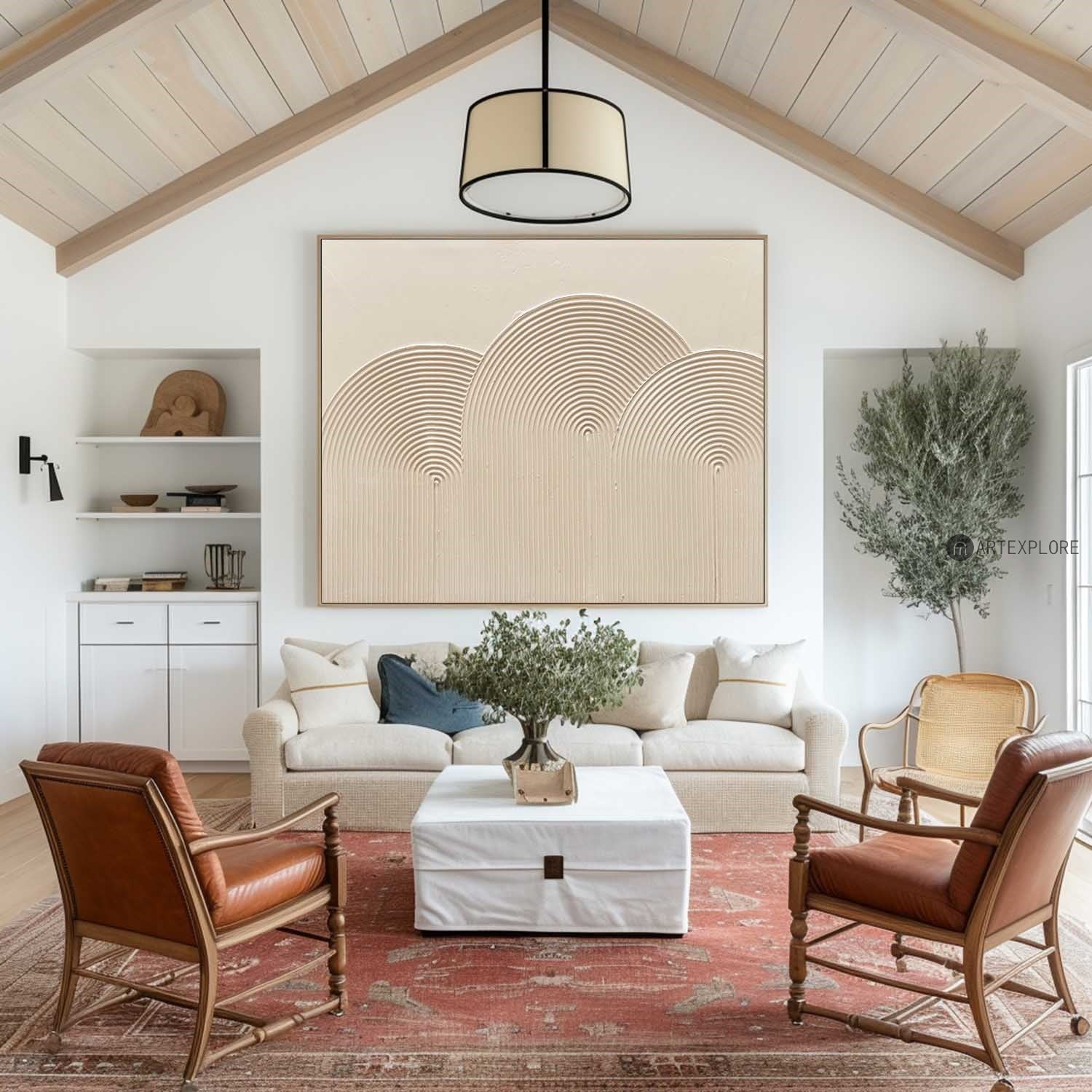 Organic Arch Contour Abstract Art