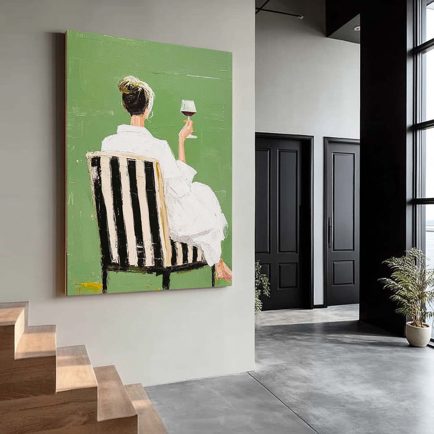 Wall Art People Retro Warm Contemporary Fashion