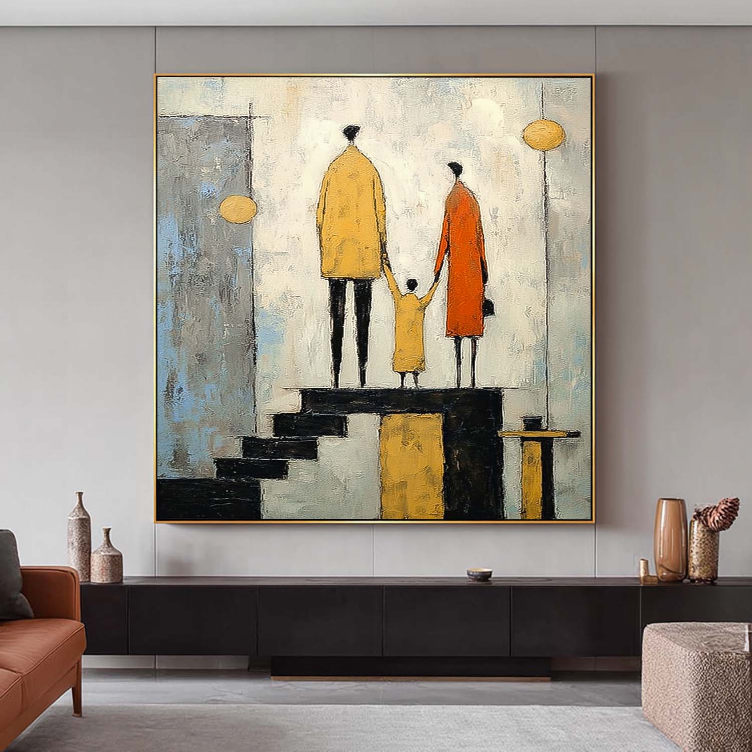 Wall Art People Warm Nostalgic Family