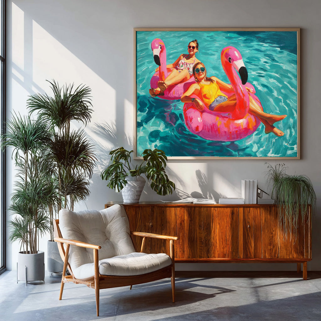 Wall Art People Pop Retro Underwater Realistic
