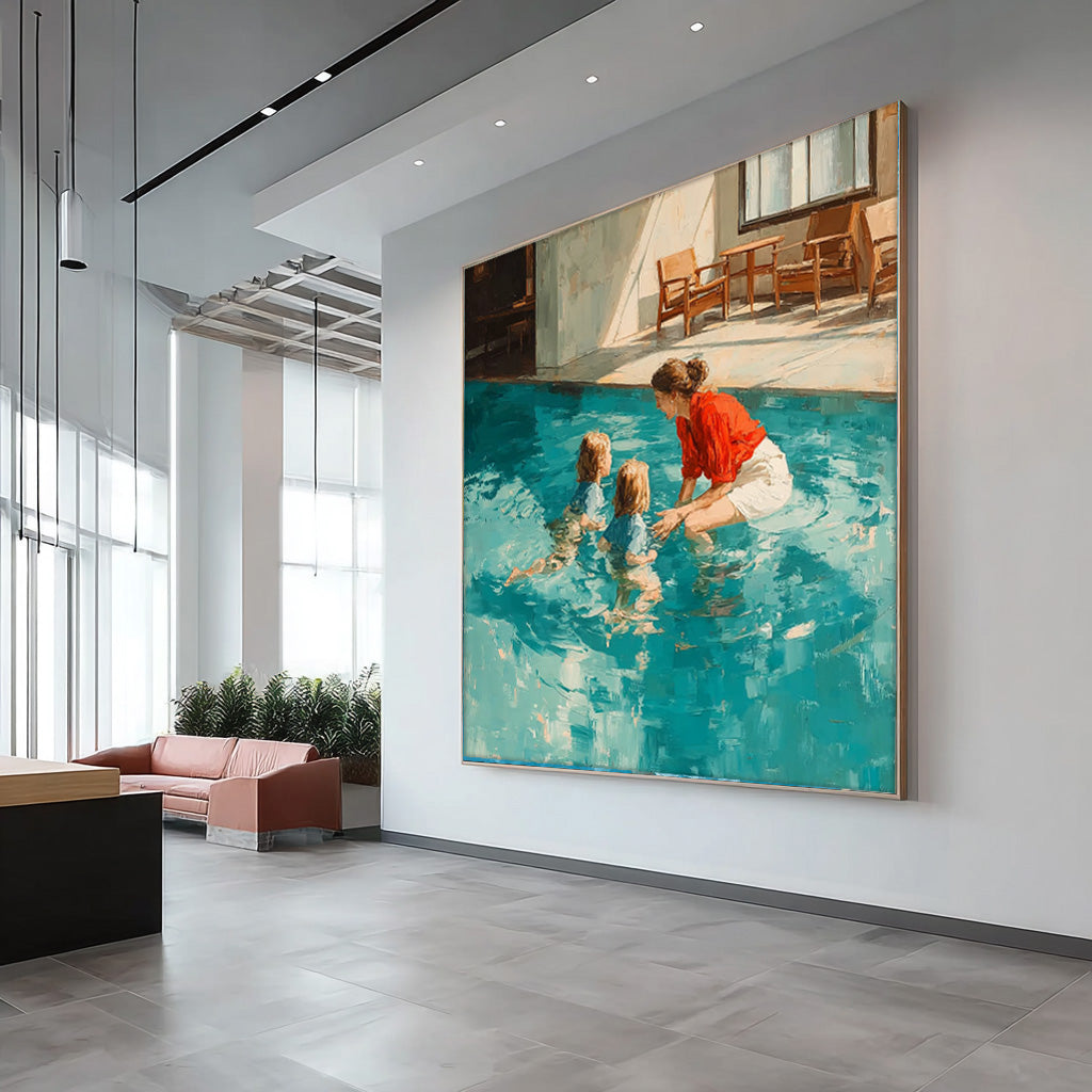 Wall Art People Whimsical Joyful Summer Decor