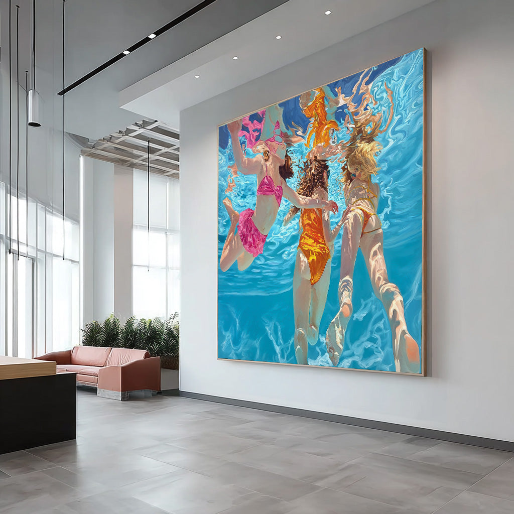 Wall Art People Fresh Playful Summer Scene