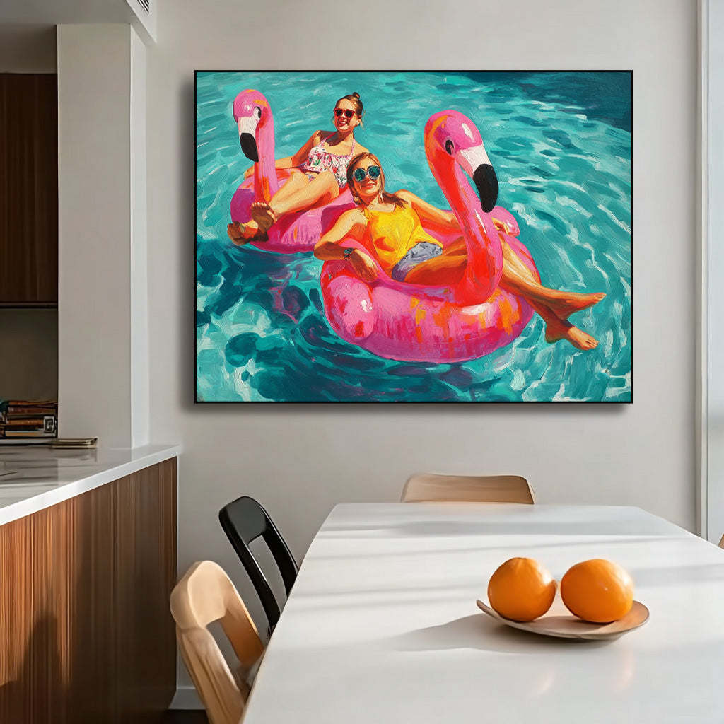 Wall Art People Pop Retro Underwater Realistic