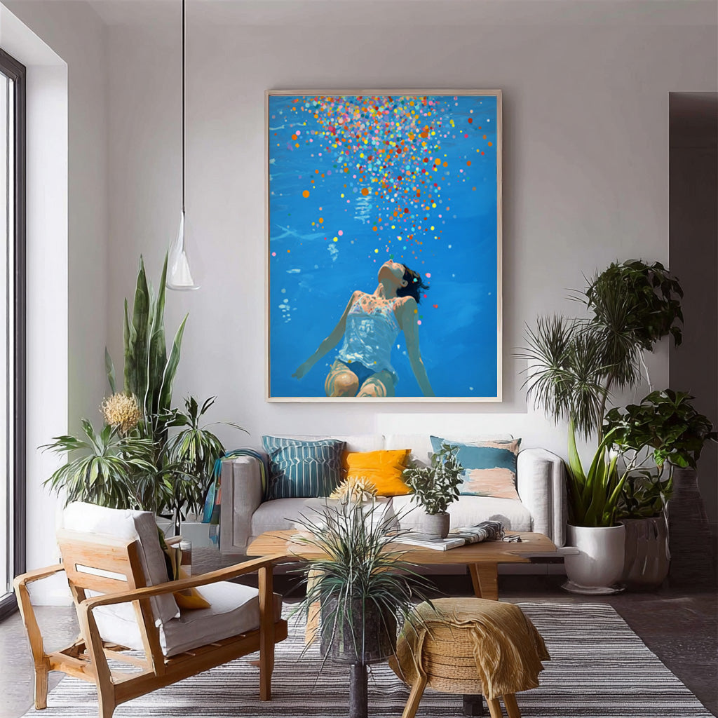Wall Art People Colorful Summer Dreamy