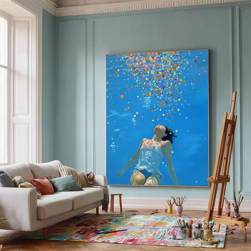 Wall Art People Colorful Summer Dreamy
