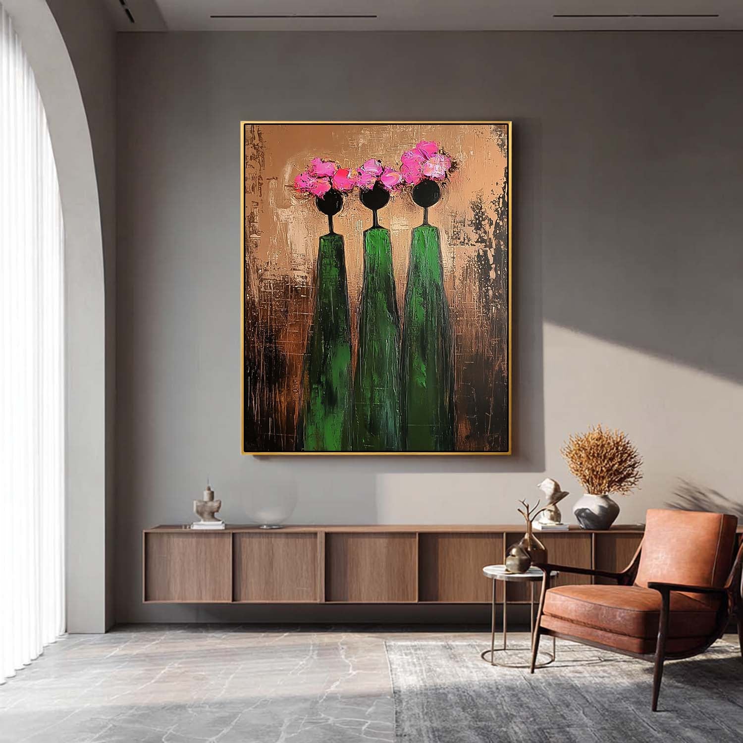 Wall Art People Retro Contemporary Abstract