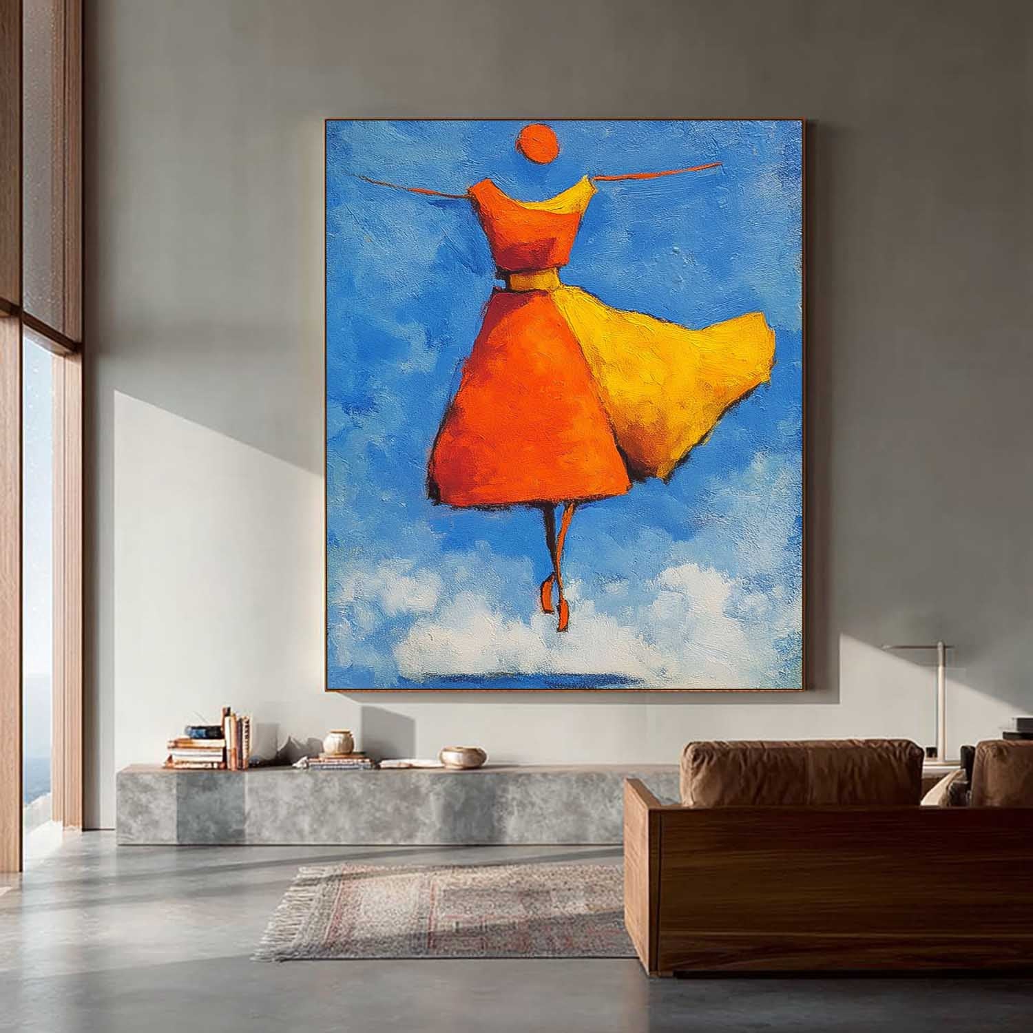 Wall Art People Impasto Dancing Aesthetic