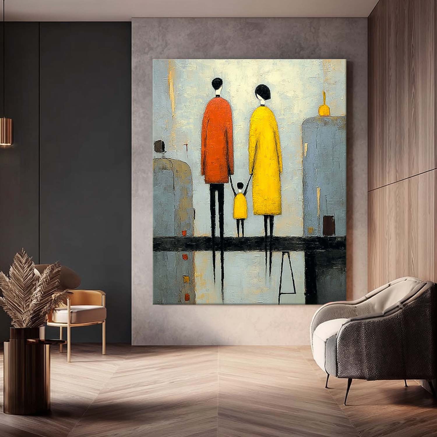 Wall Art Soft Feminine Family Figurative Aesthetic