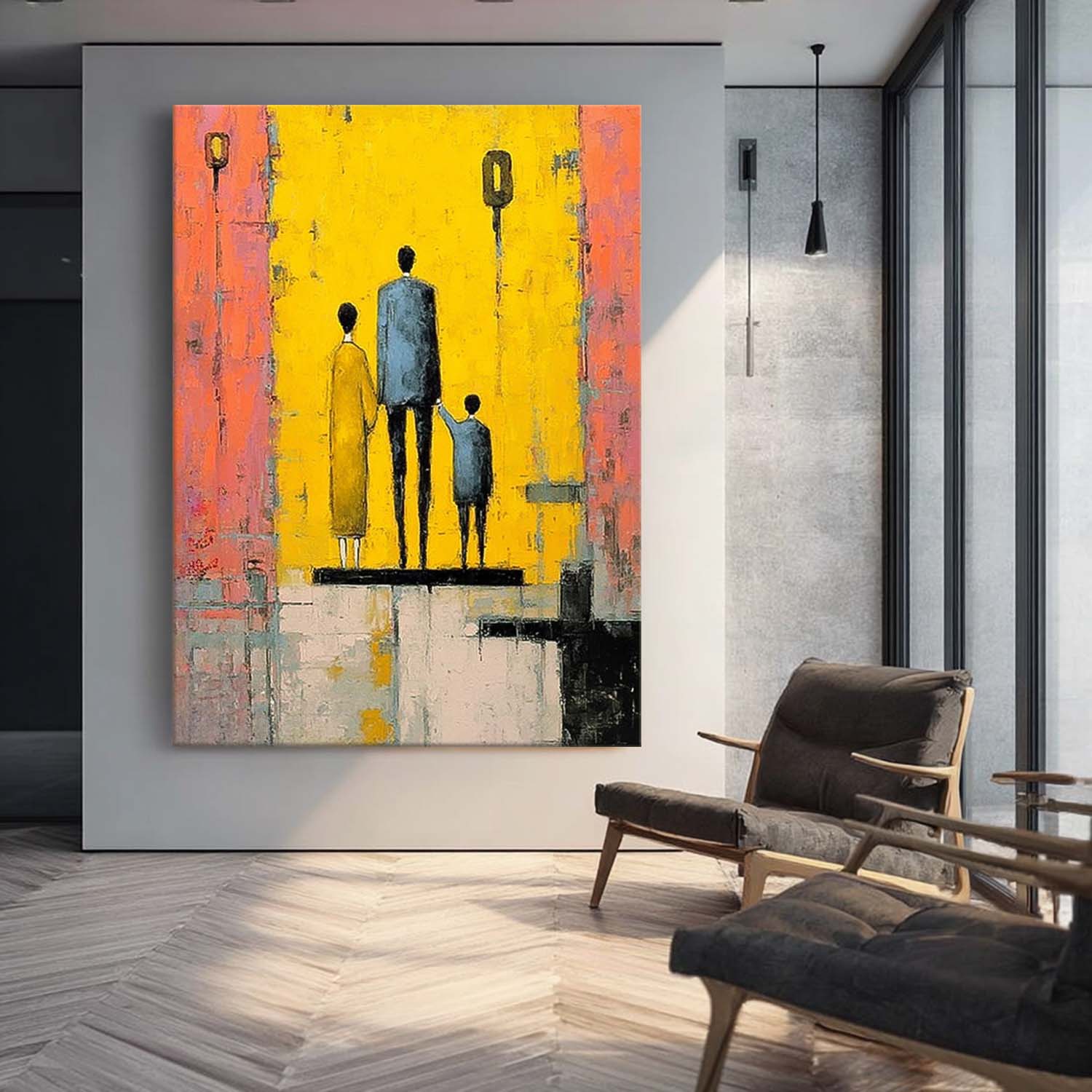 Wall Art People Contemporary Heartwarming Family