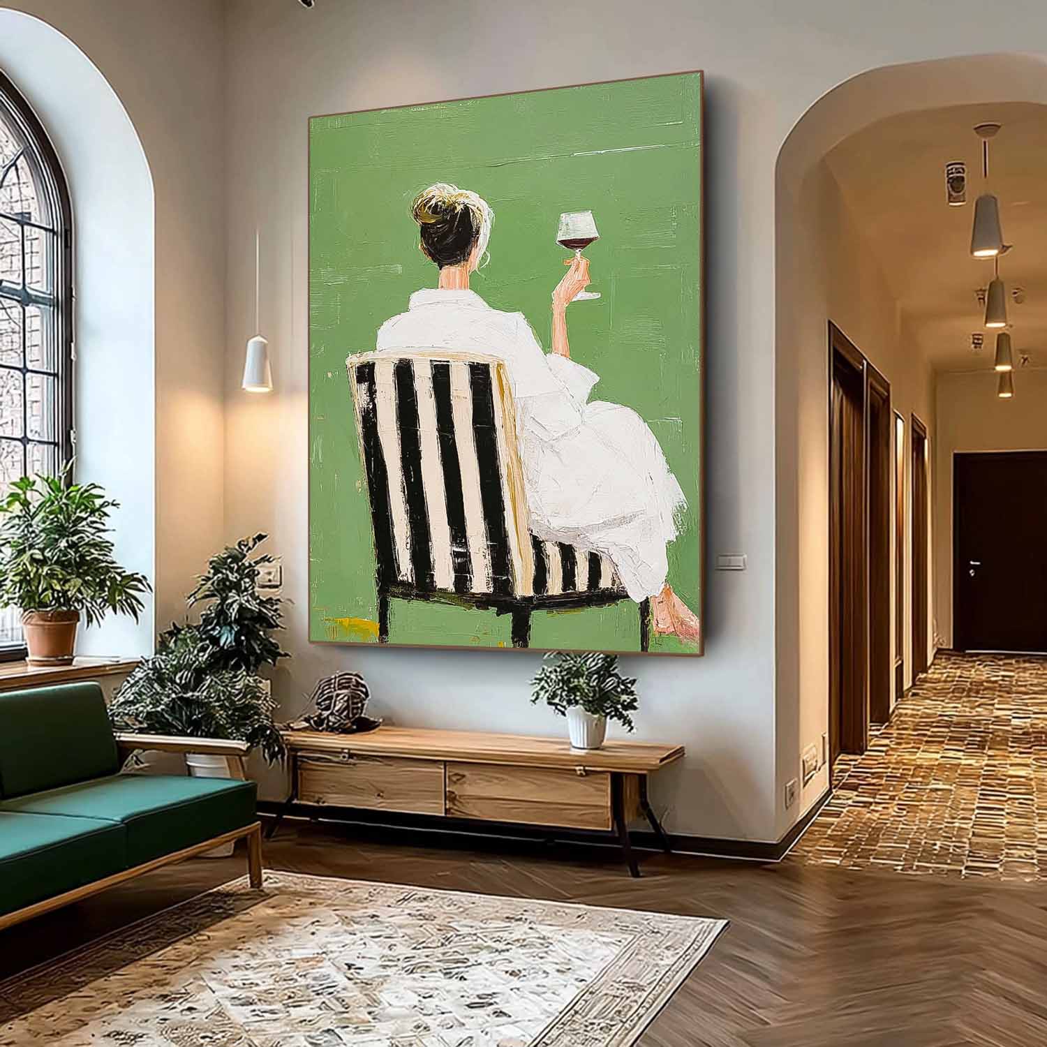 Wall Art People Retro Warm Contemporary Fashion