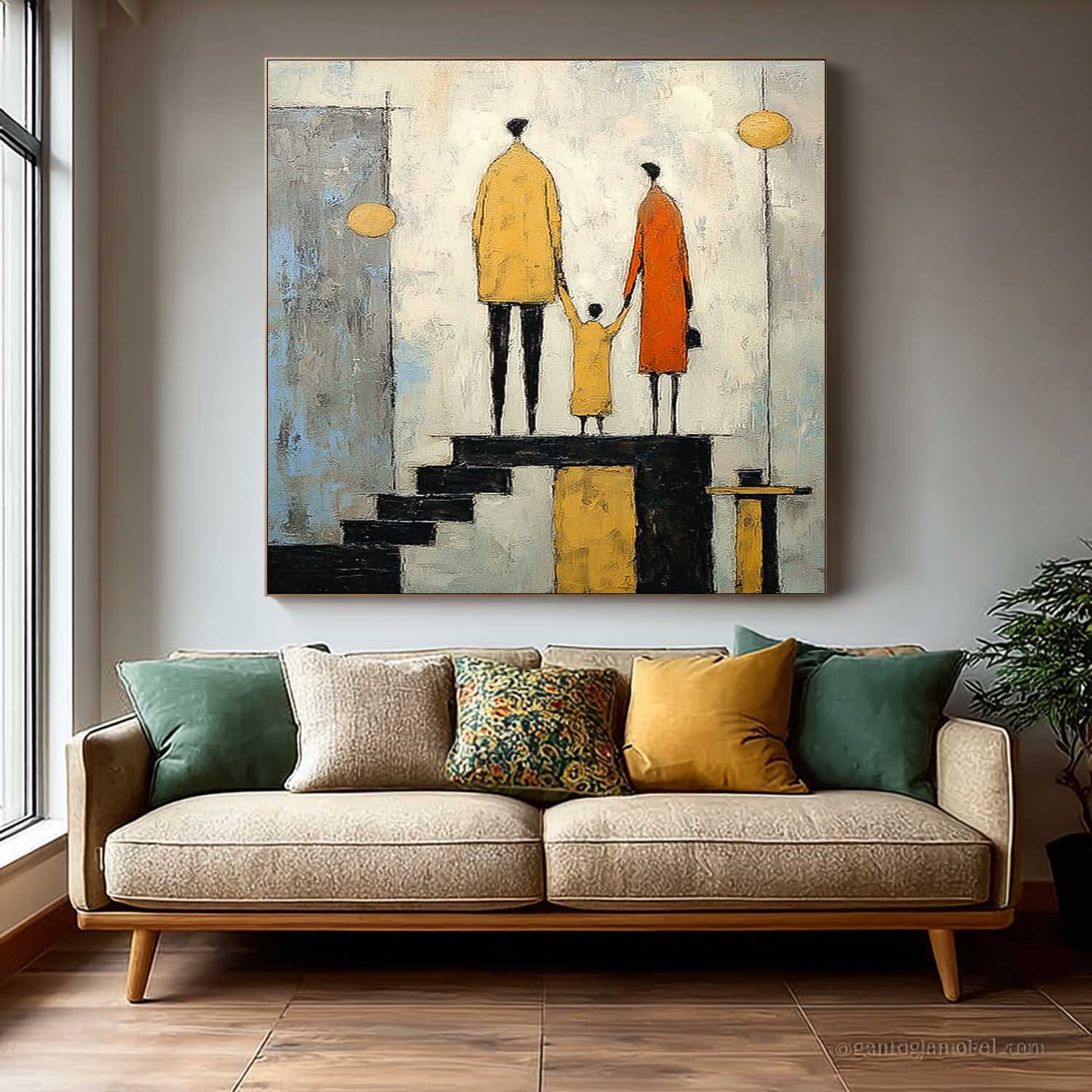 Wall Art People Warm Nostalgic Family