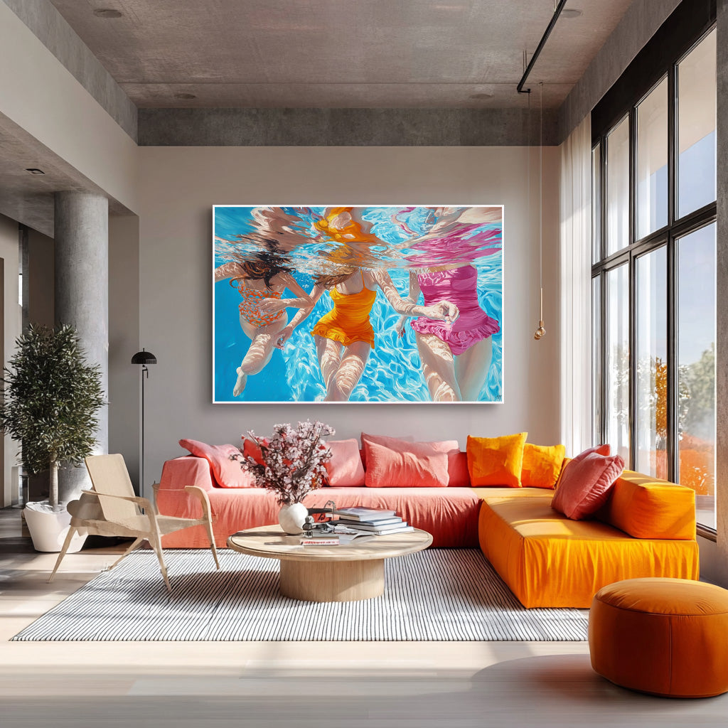 Wall Art People Contemporary Expressionist Soft