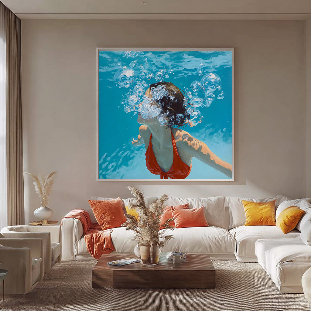 Wall Art People Soft Underwater Aesthetic
