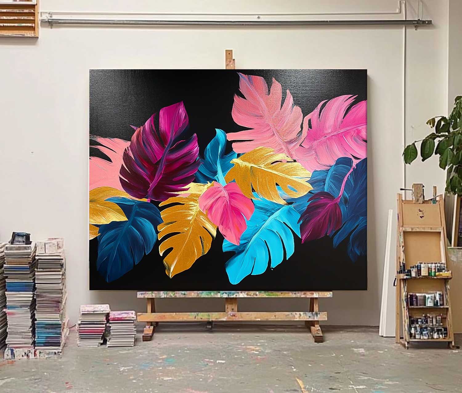 Wall Art Flower Leaf Branch Artistic