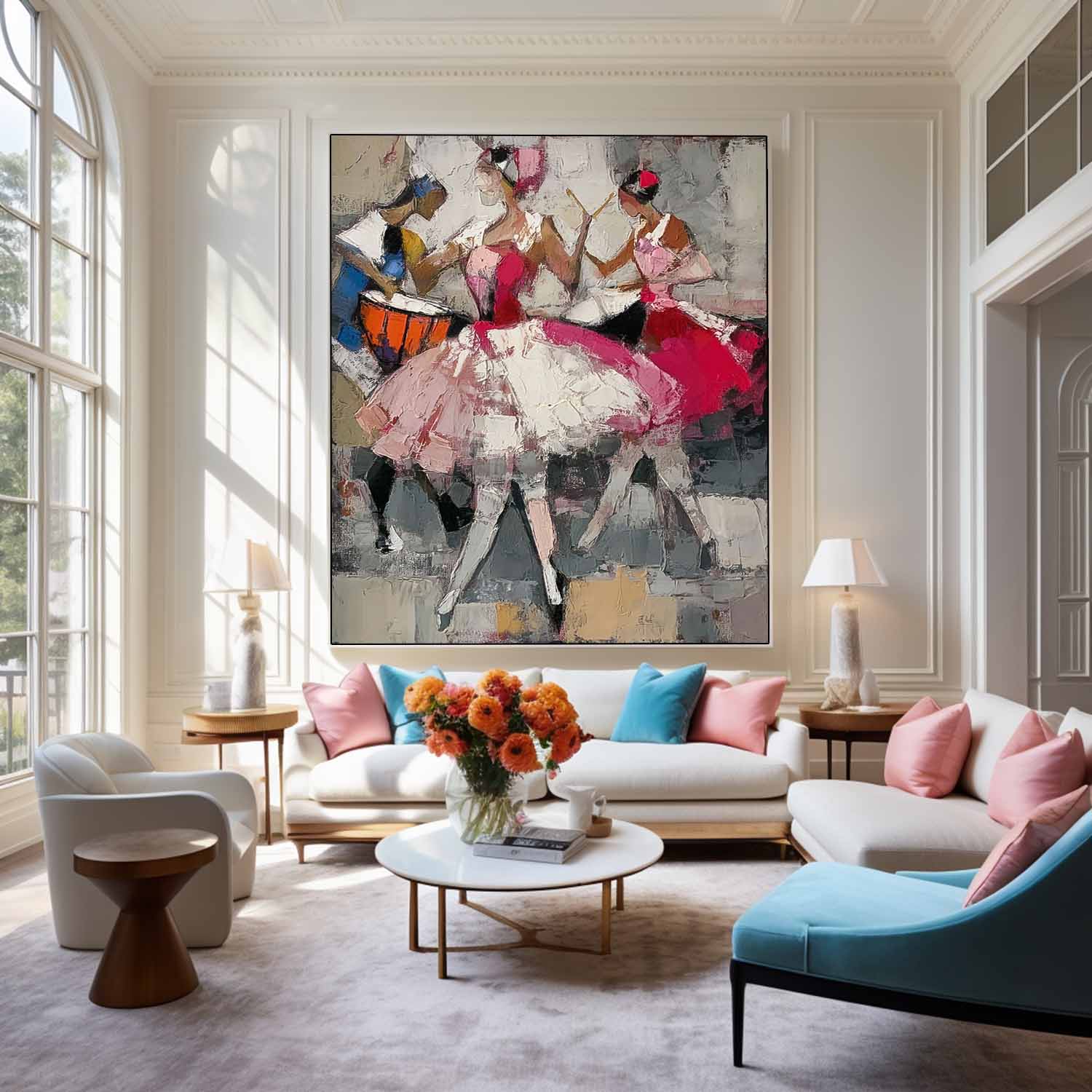 Wall Art People Retro Bohemian Artistic Performance