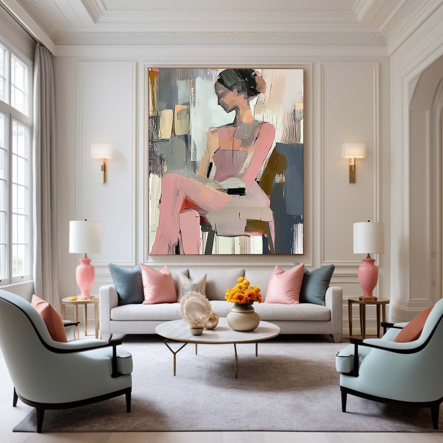 Wall Art People Expressionist Artistic Decor