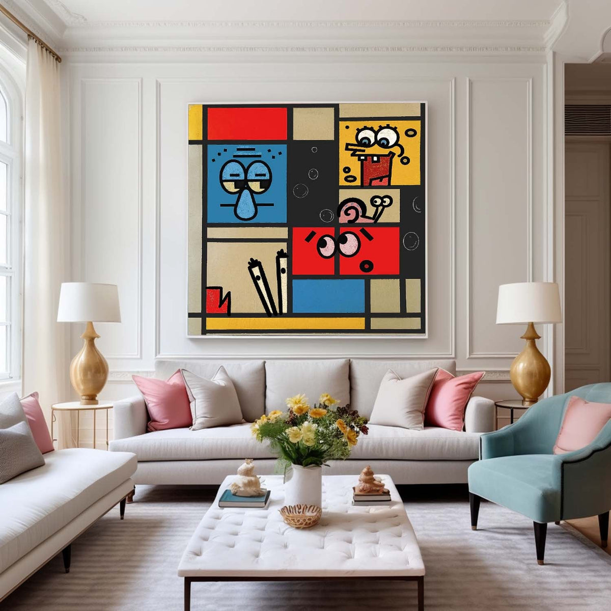 Abstract Canvas Art #AB610
