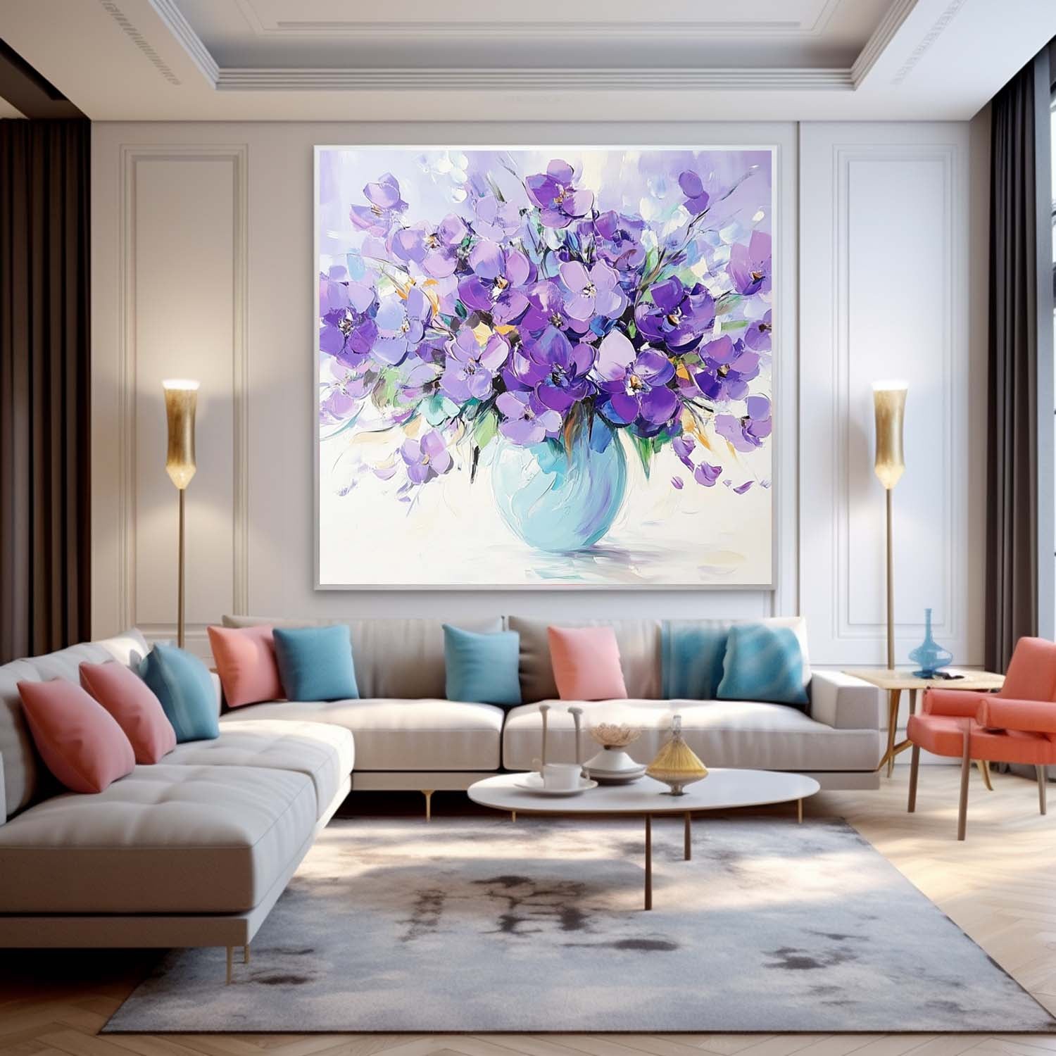 Flower Canvas Art FL198 - Neutralighting