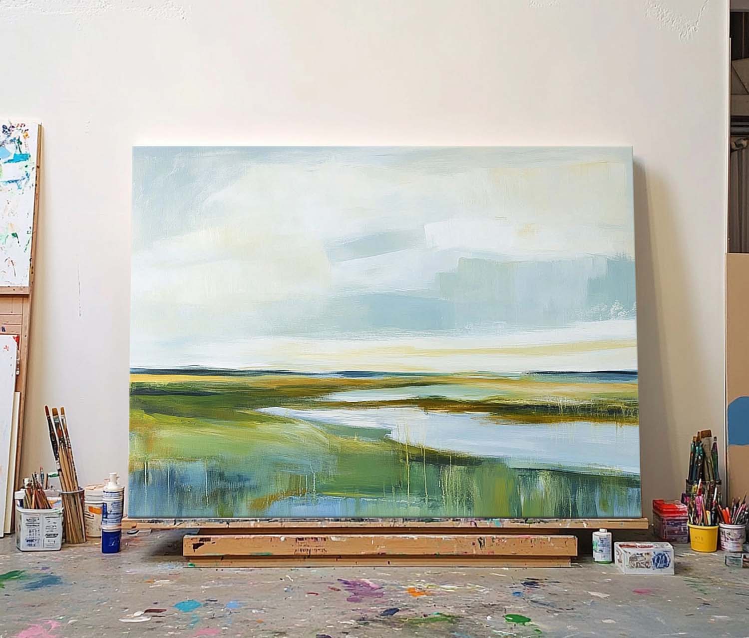 Wall Art Landscape Serene Wetland River