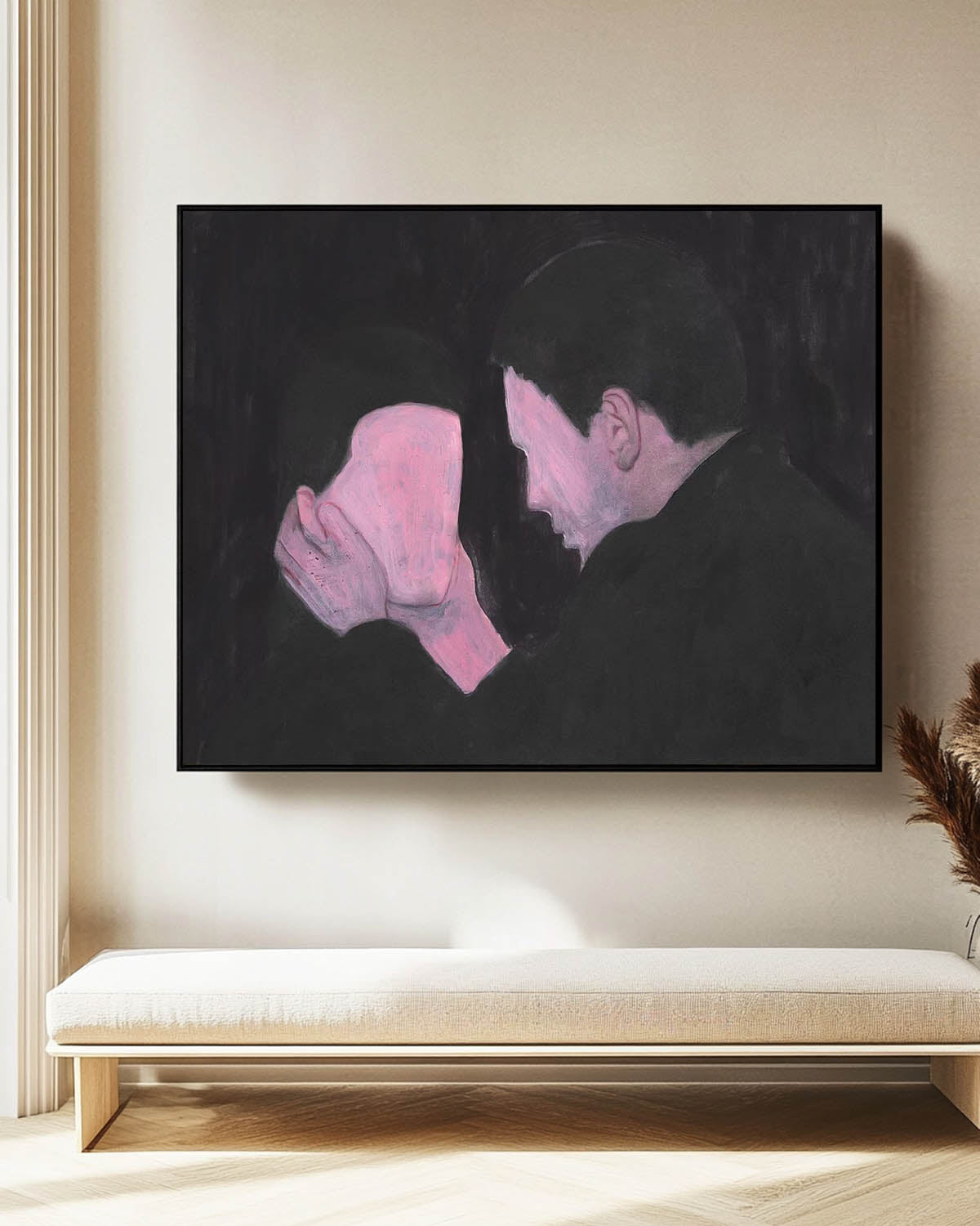 Expressionist Intimacy Painting Moody