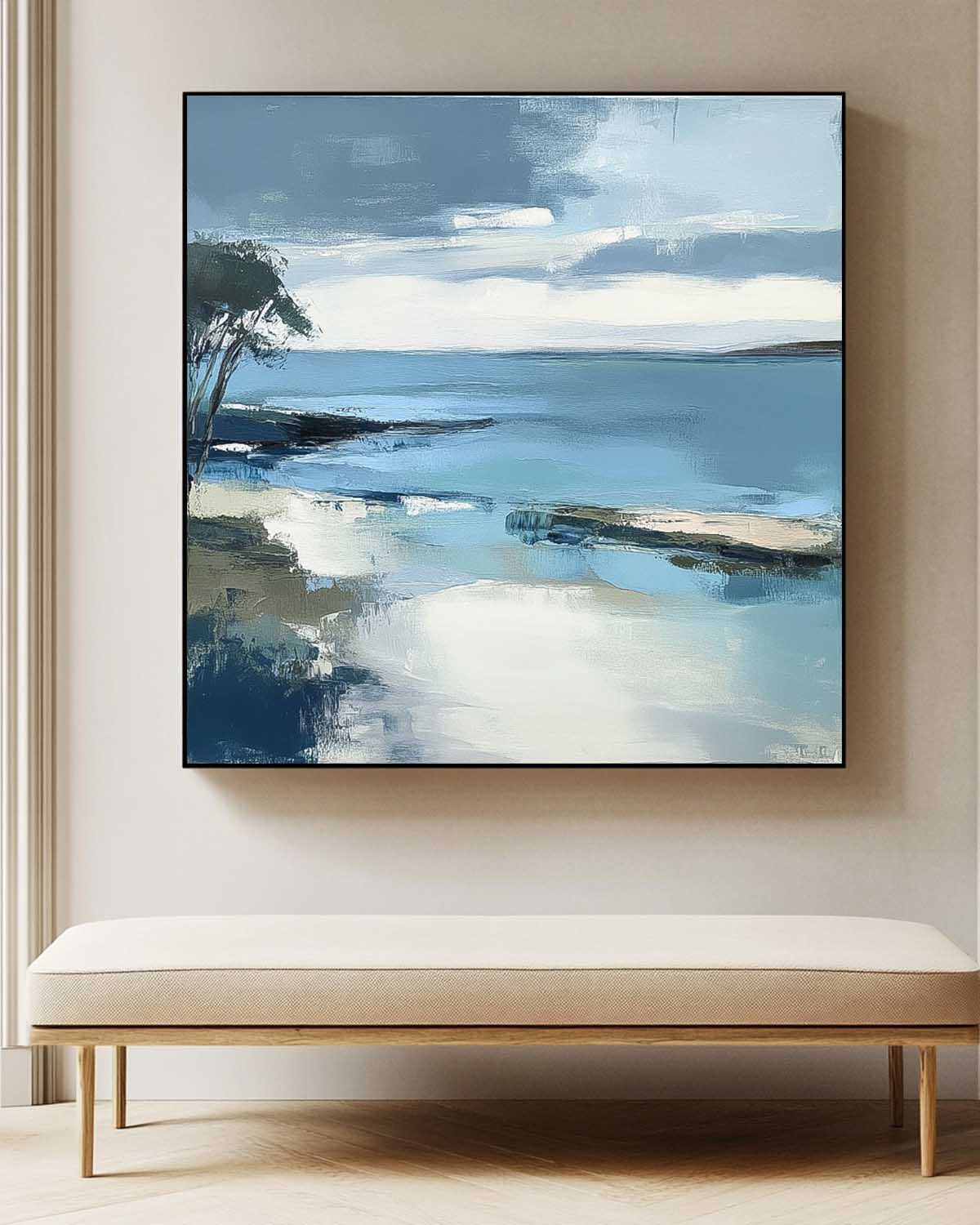 Wall Art Landscape Misty Tranquil Painterly
