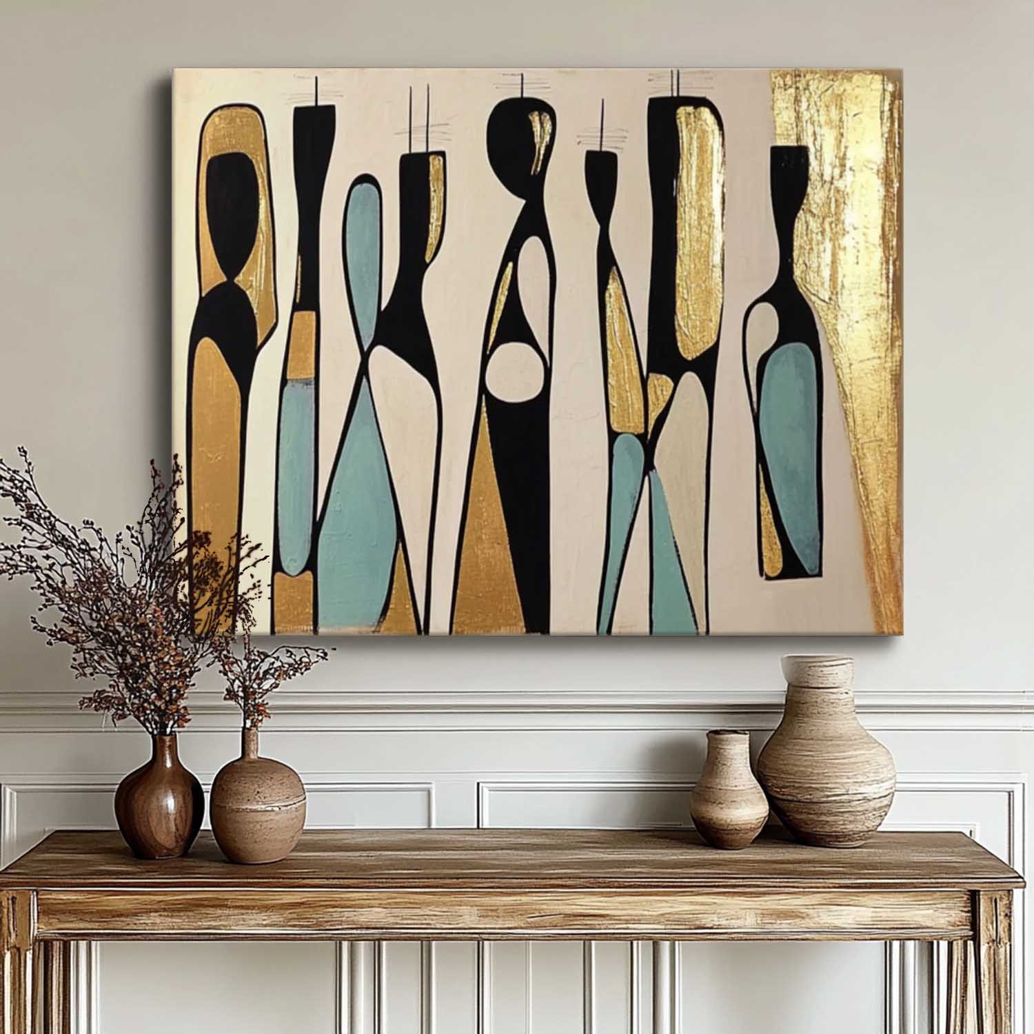 Wall Art People Lyrical Abstract Retro
