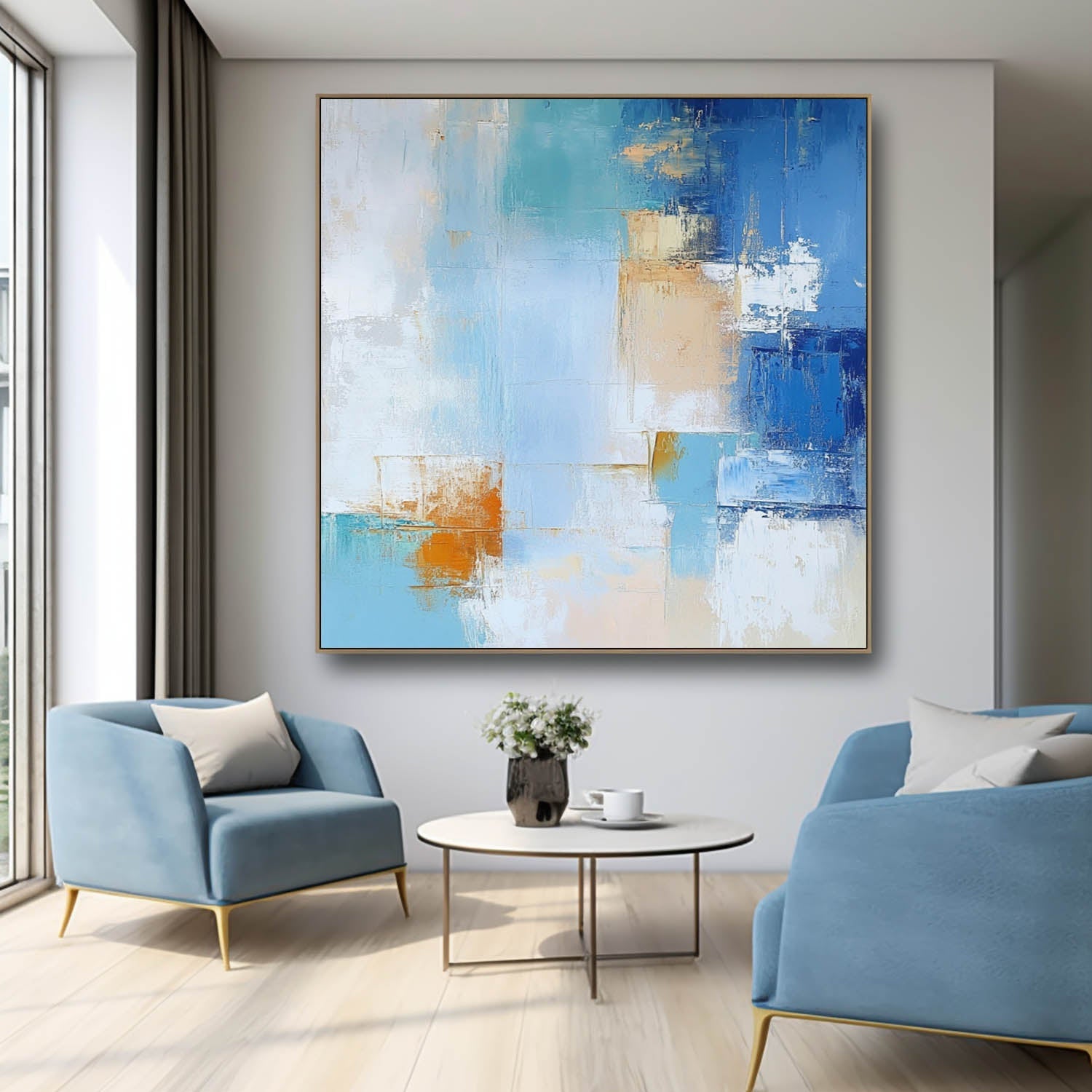 Abstract Canvas Art AB603 - Neutralighting