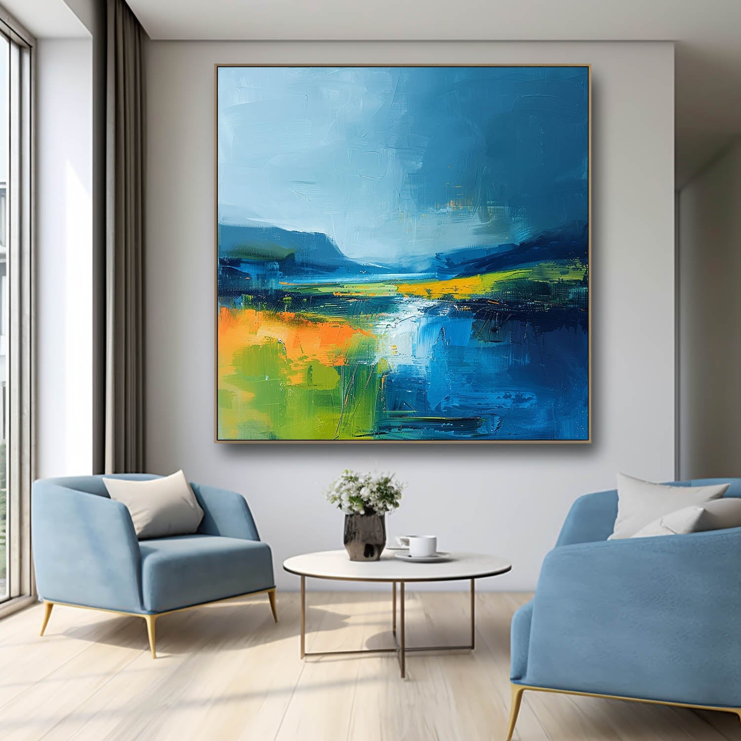 Wall Art Abstract Fresh Healing Summer Vibrant