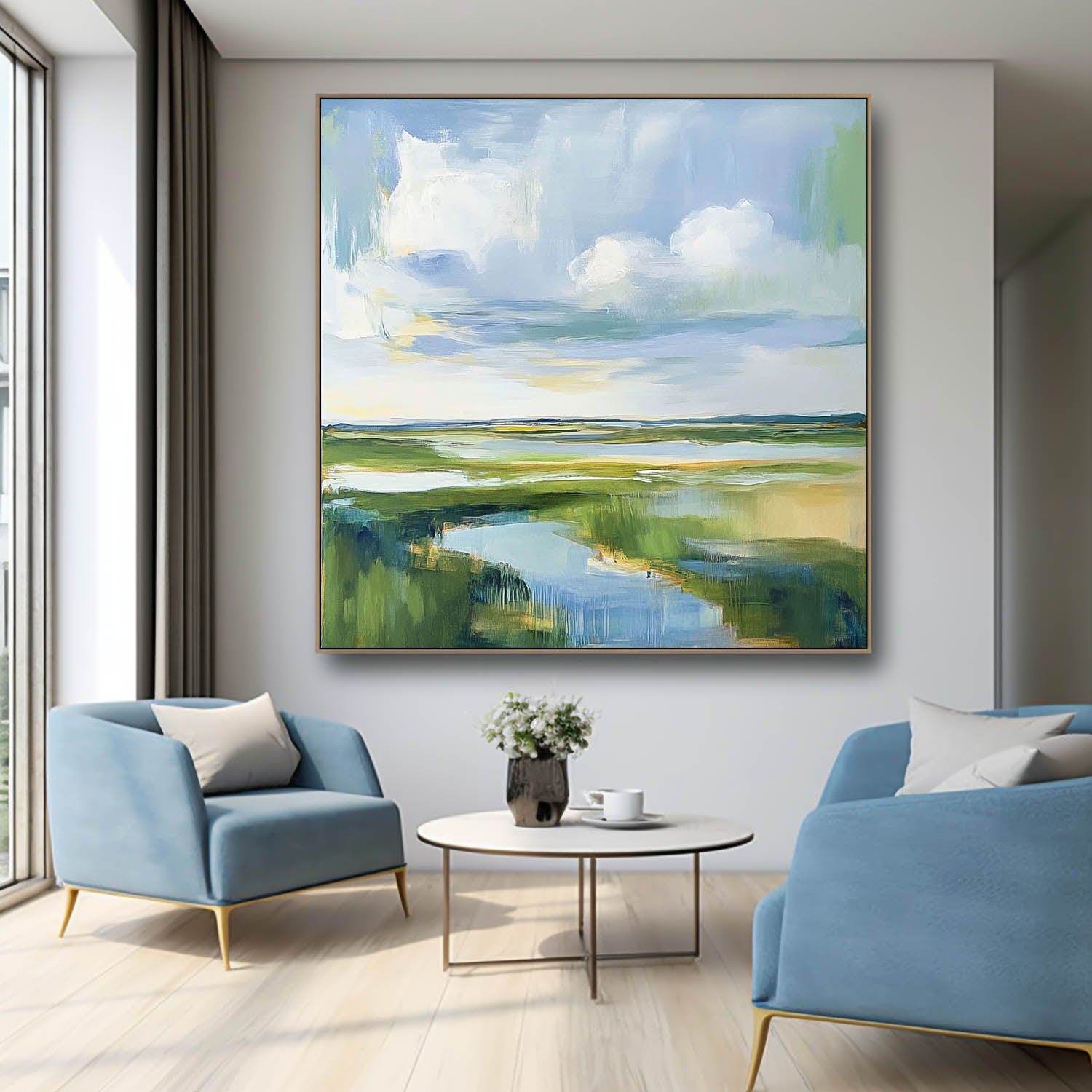 Wall Art Landscape Tranquil Breezy Natural