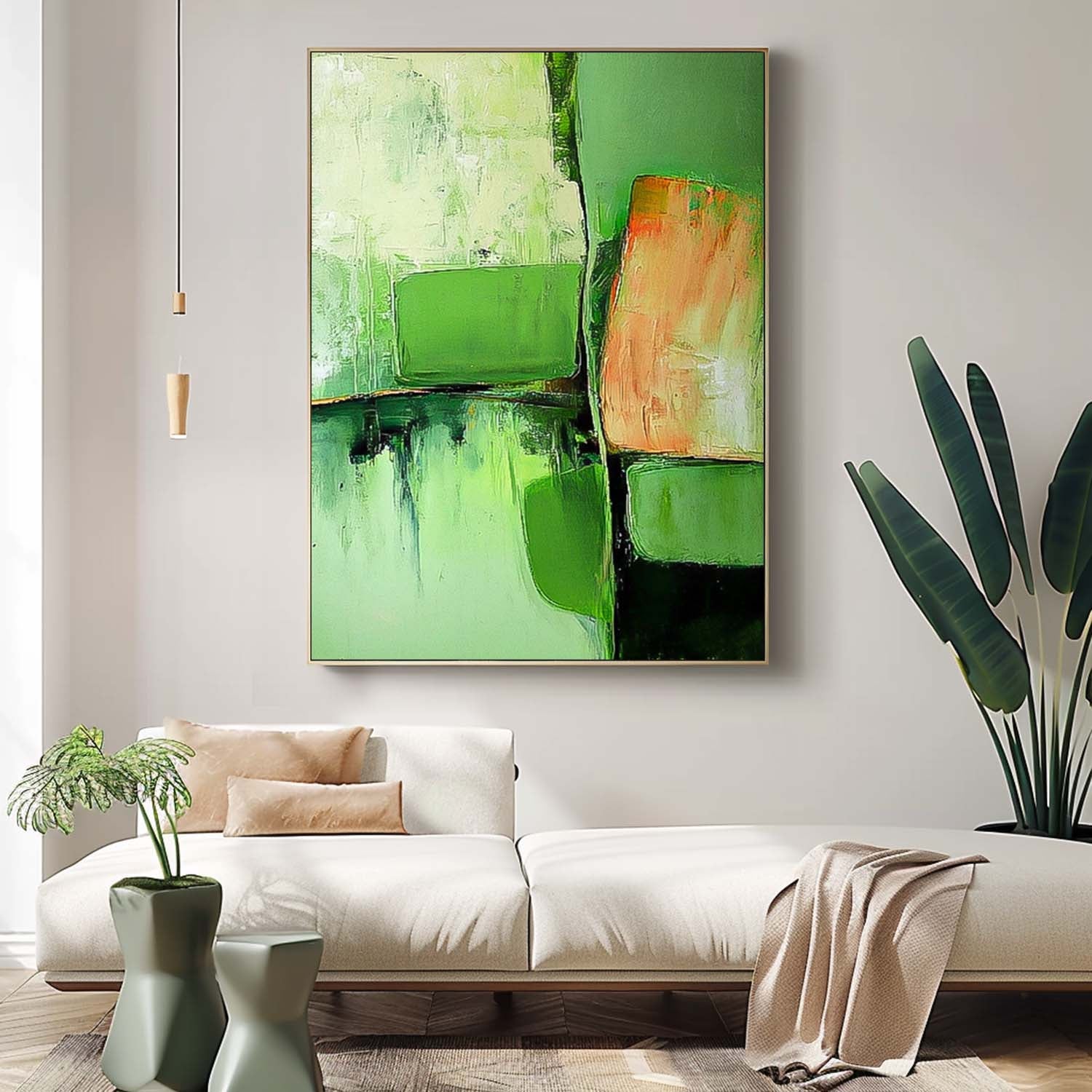 Wall Art Impasto Abstract Serene Landscape