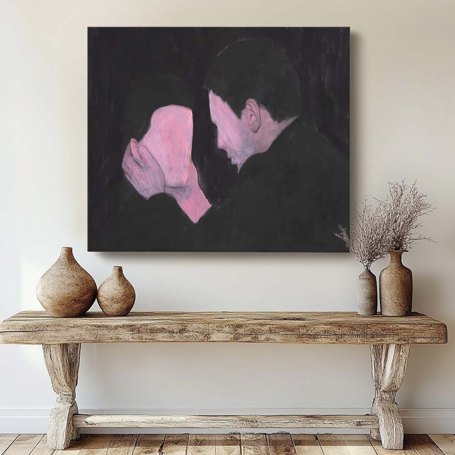 Expressionist Intimacy Painting Moody