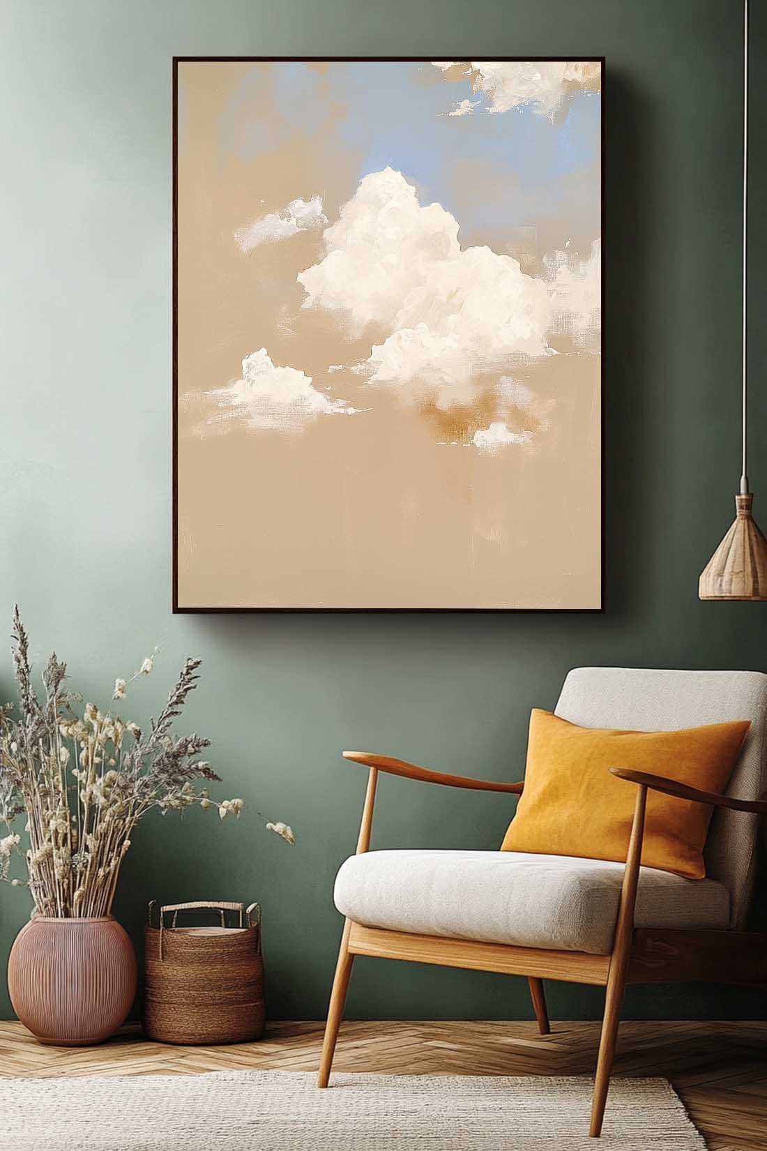 Wall Art Landscape Warm Fluffy Cloud