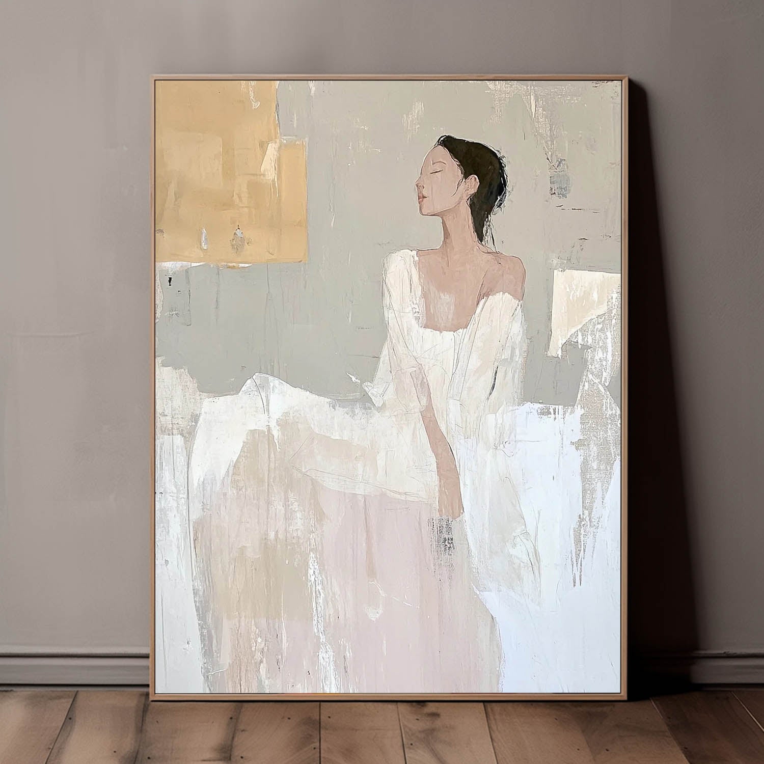 Wall Art Elegant Seated Lady Soft