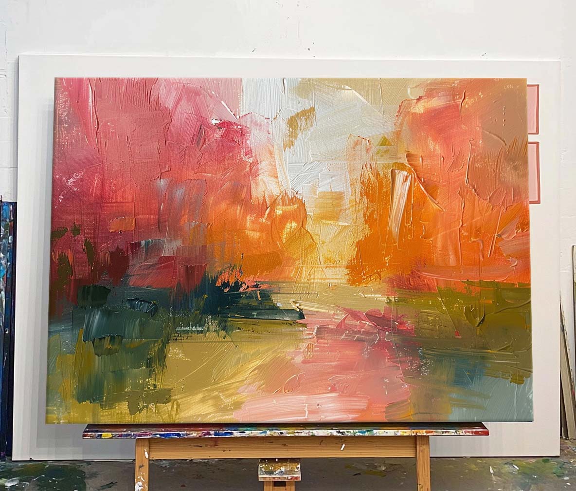 Wall Art Abstract Landscape Healing Autumn