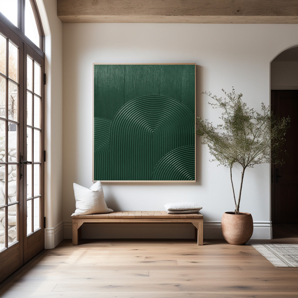 3D Green Abstract Painting