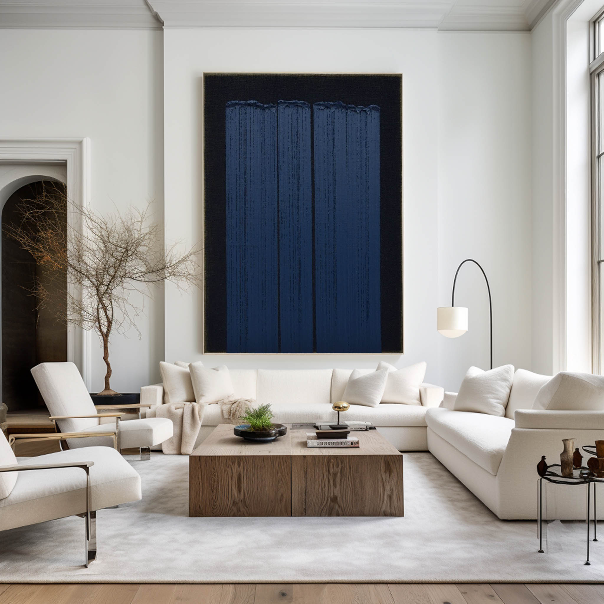 Blue Minimalist Painting ABAV293 - Neutralighting