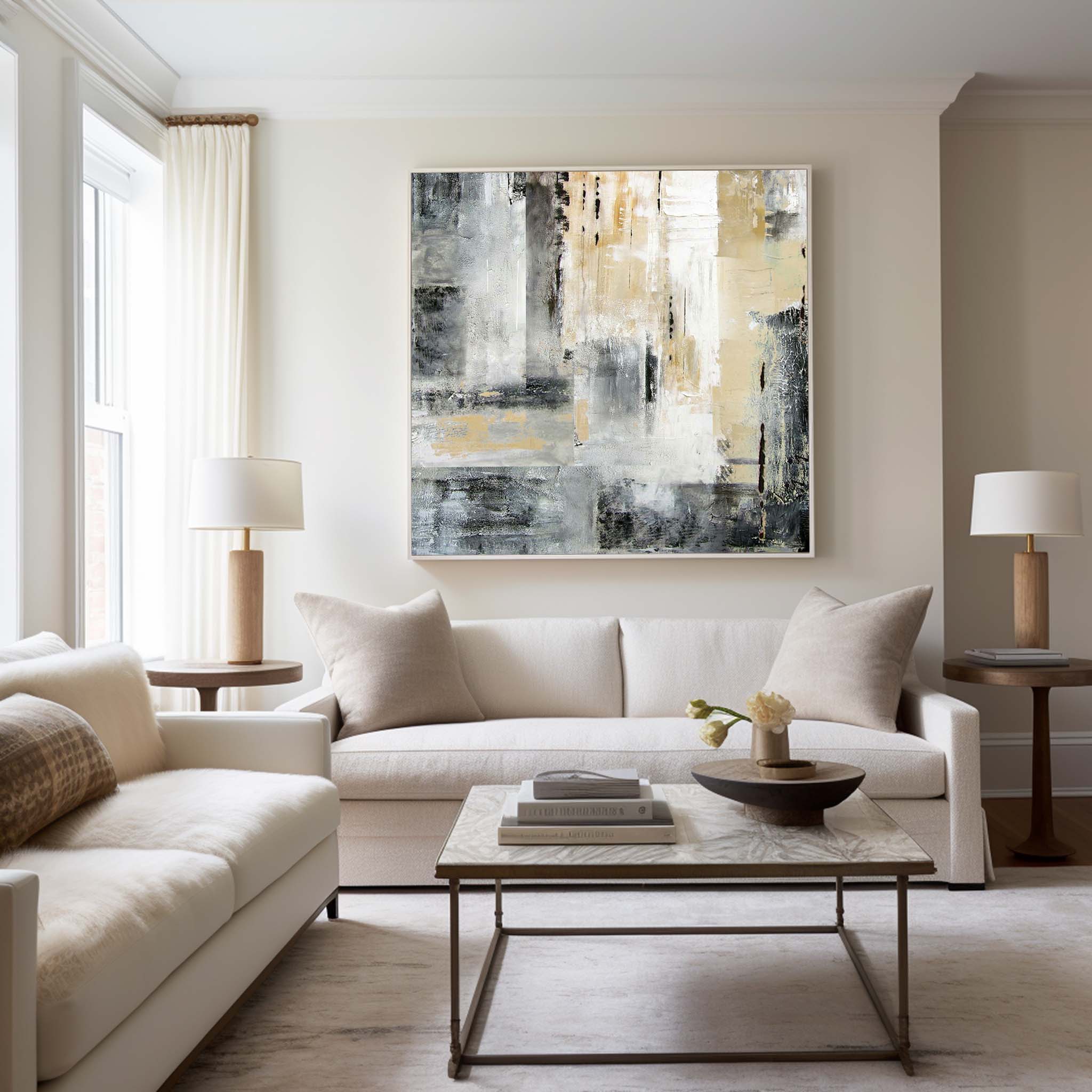 Large Abstract Skyline Art