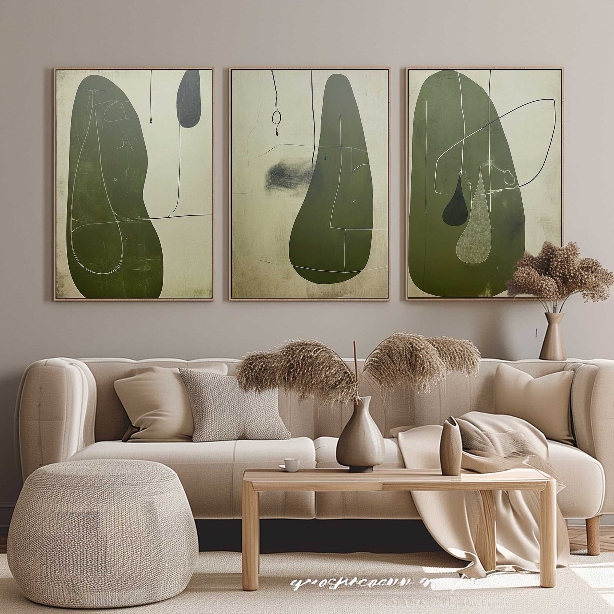 Abstract Painting Set of 3 SP148 - Neutralighting